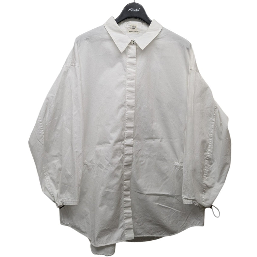 HERMES(エルメス) ドローコードブラウス 4E0645DV ホワイト サイズ 42  