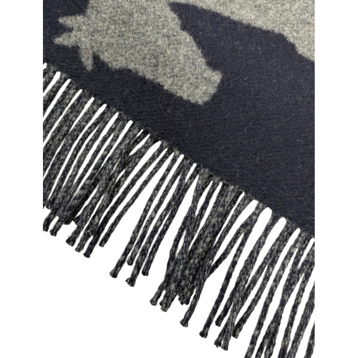 HERMES(エルメス) テット・ア・クー カシミヤマフラー ネイビー