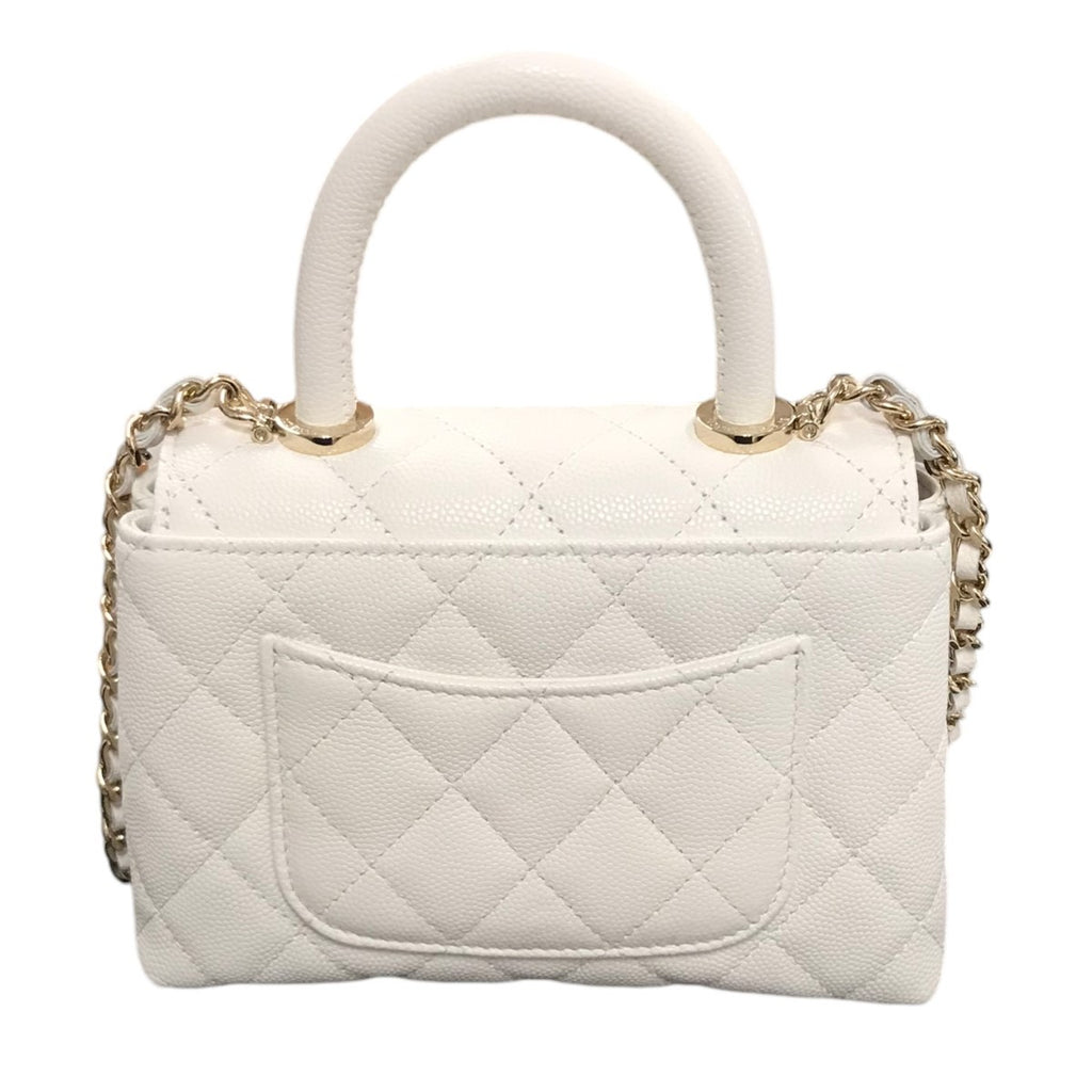 CHANEL(シャネル) ココハンドル14．5キャビアスキン2WAYハンドバッグ 
