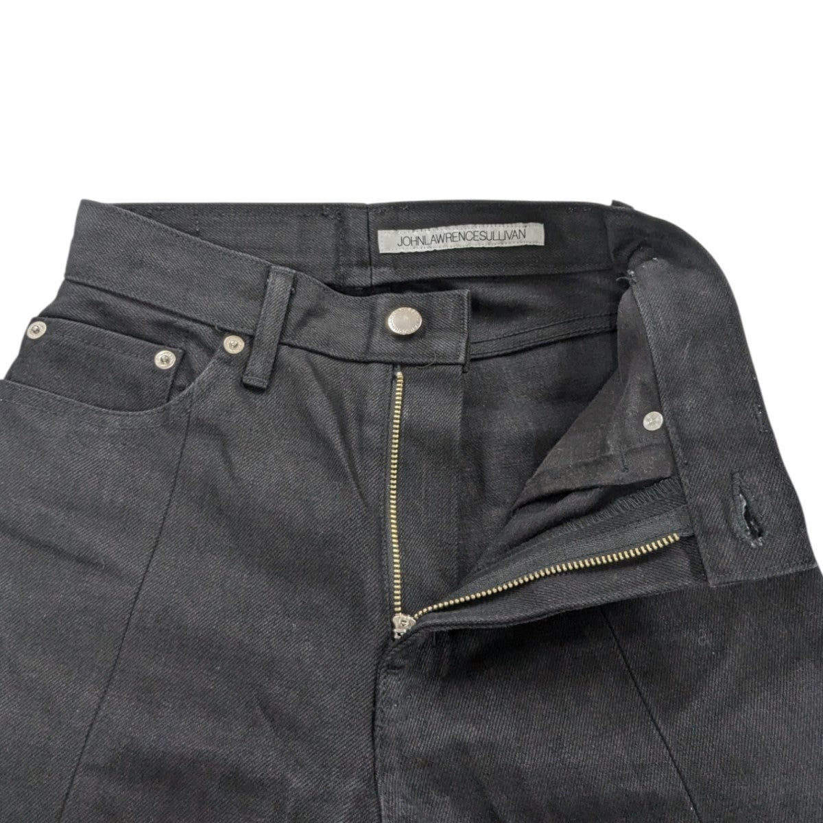 「rigid denim slited pants」リジットデニムスリットパンツ