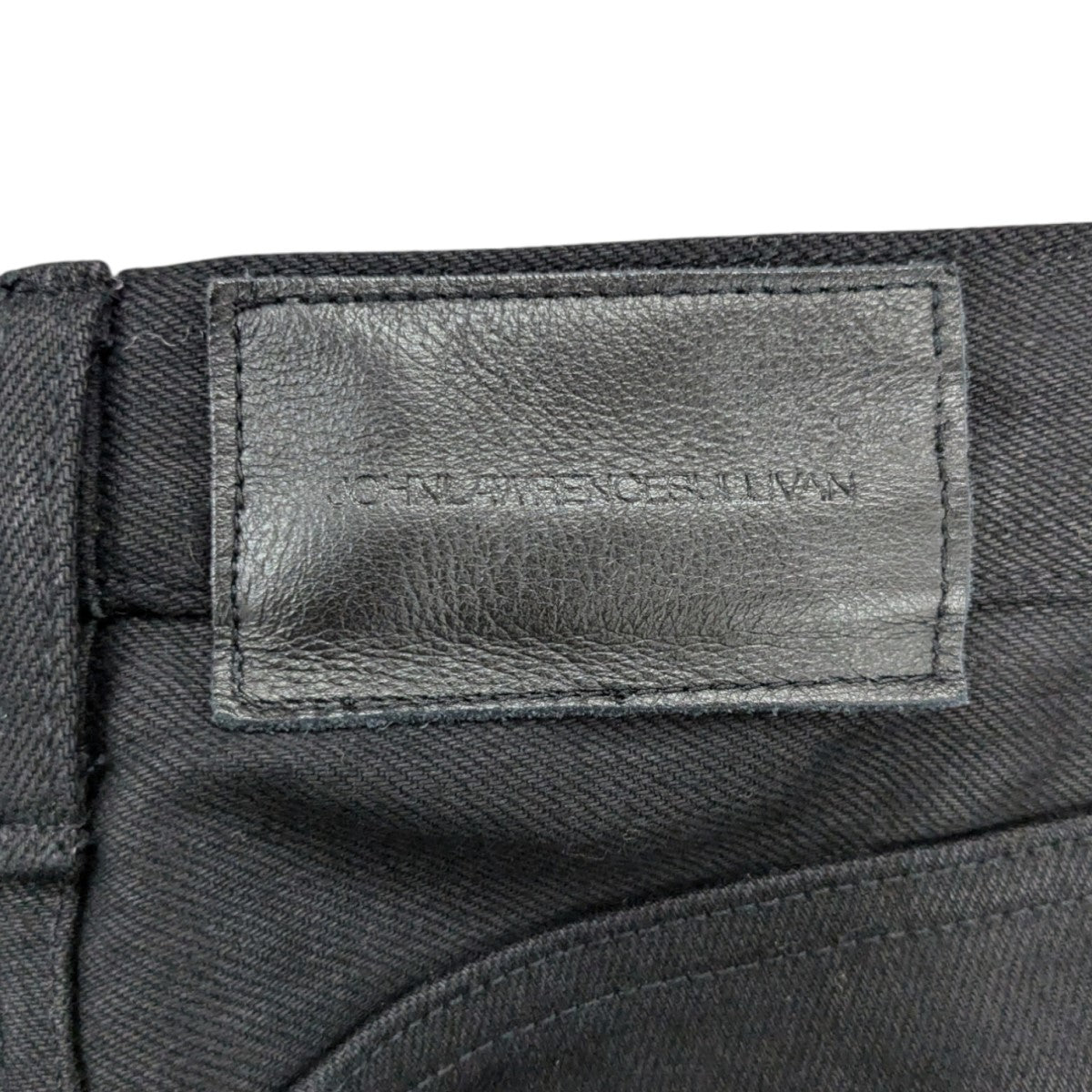 「rigid denim slited pants」リジットデニムスリットパンツ