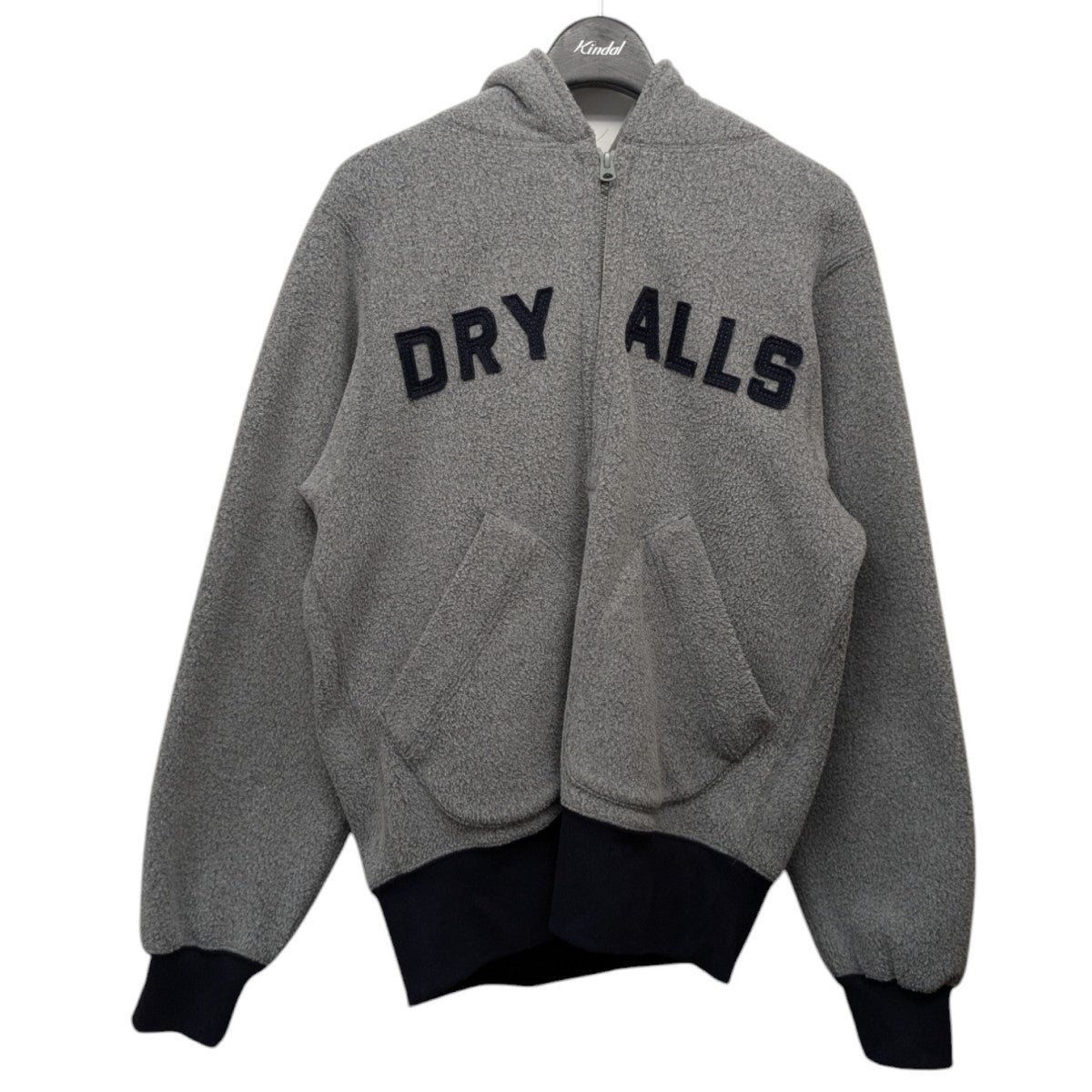 「FLEECE HALF-ZIP HOODIE」DRY ALLS ハーフZIPプルオーバーパーカー