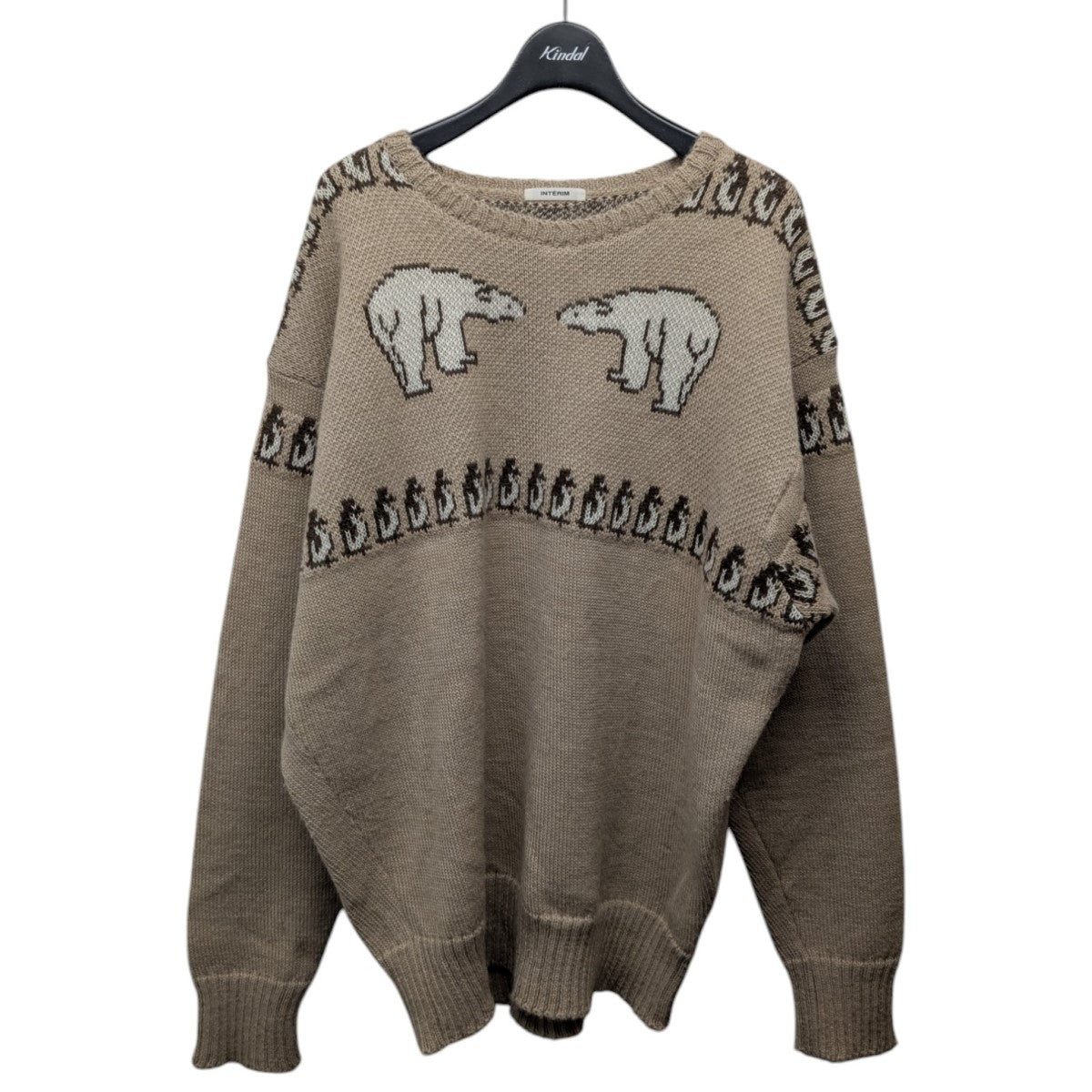 「40s ANIMAL JACQUARD ALPACA CREW SWEATER」アニマルジャガードアルパカクルーネックニット