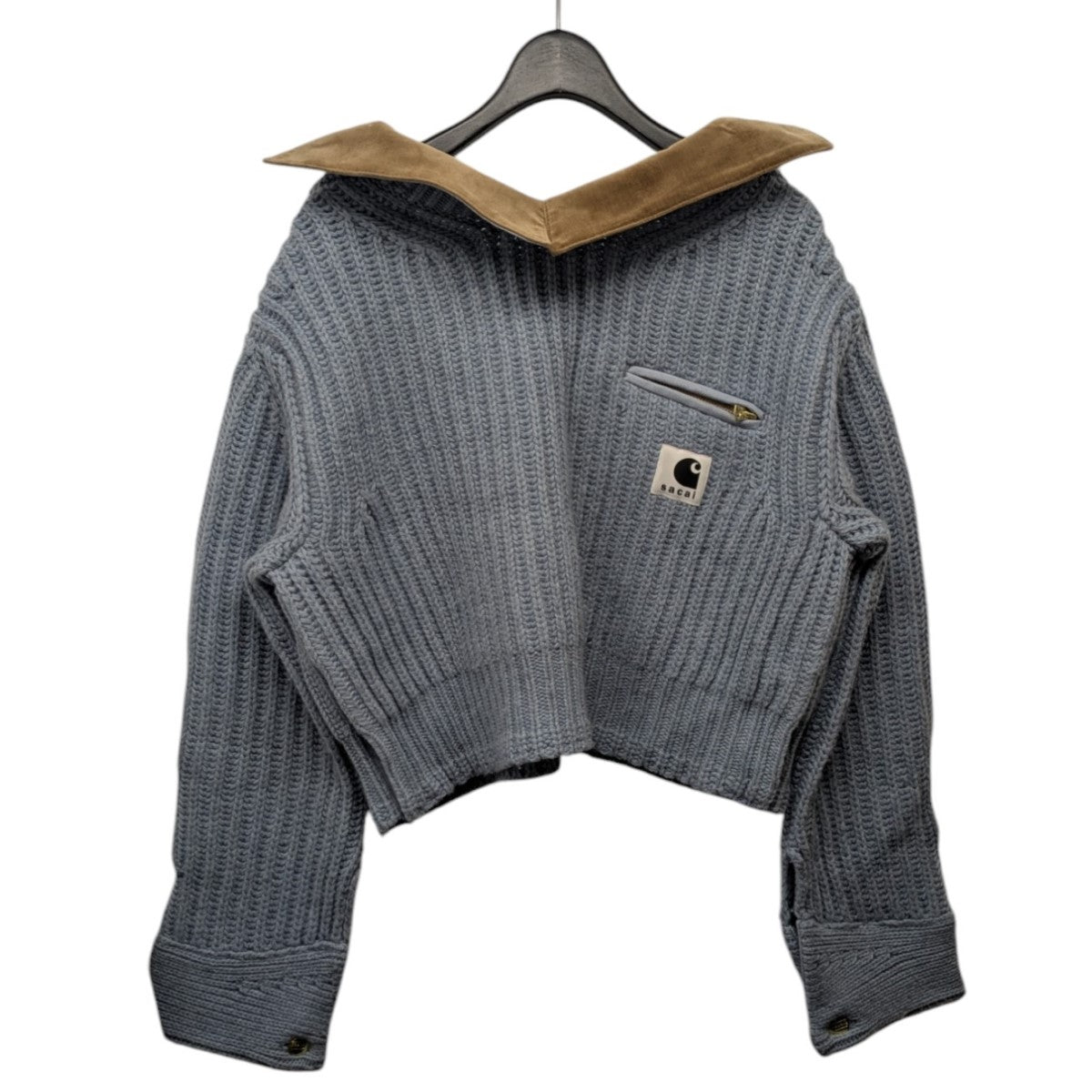 23AW「Detroit Ribbed Sweater」襟付ニットセーター