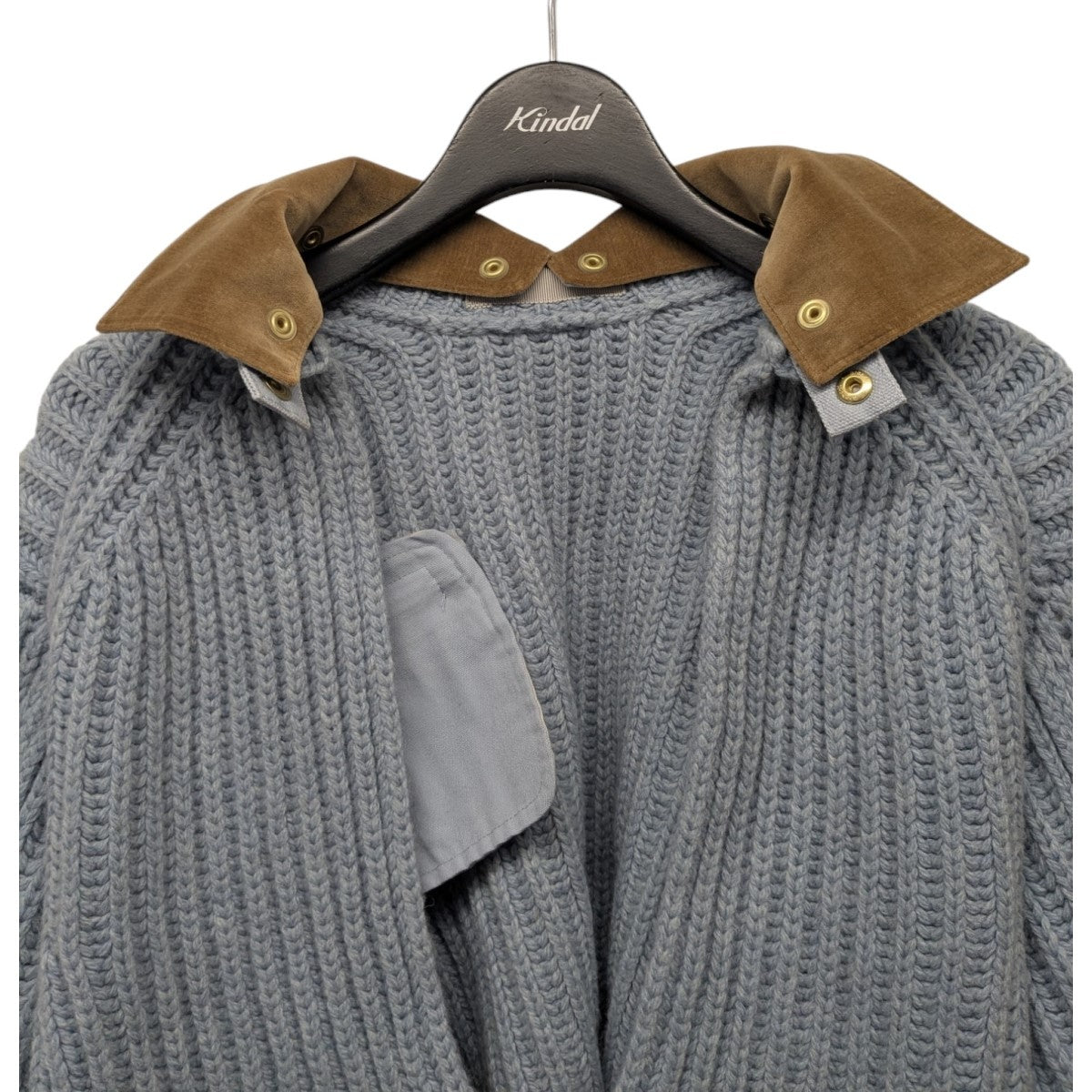 23AW「Detroit Ribbed Sweater」襟付ニットセーター