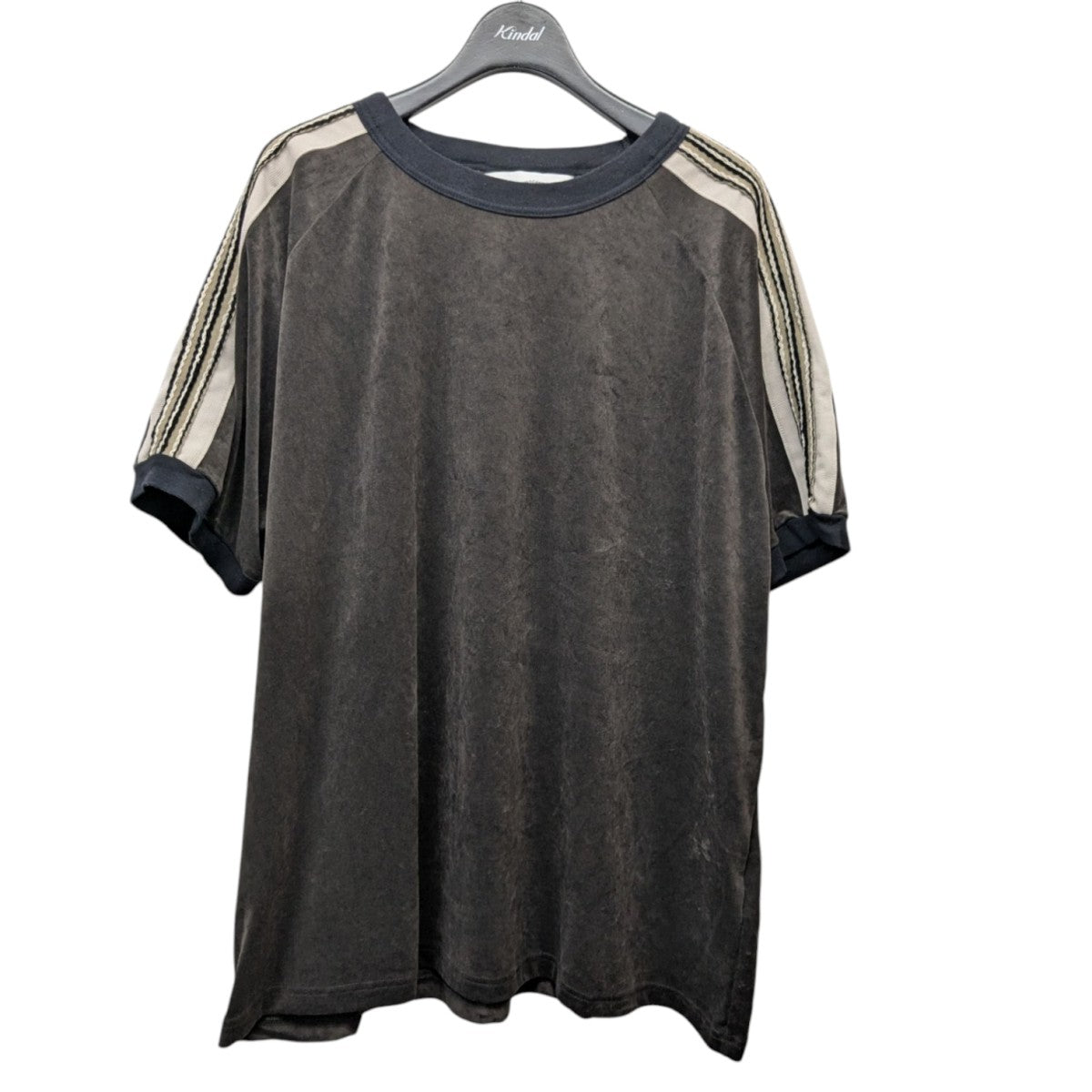 23SSLACE TAPE VELOUR T-SHIRTレーステープベロアTシャツ23SS-CST-001