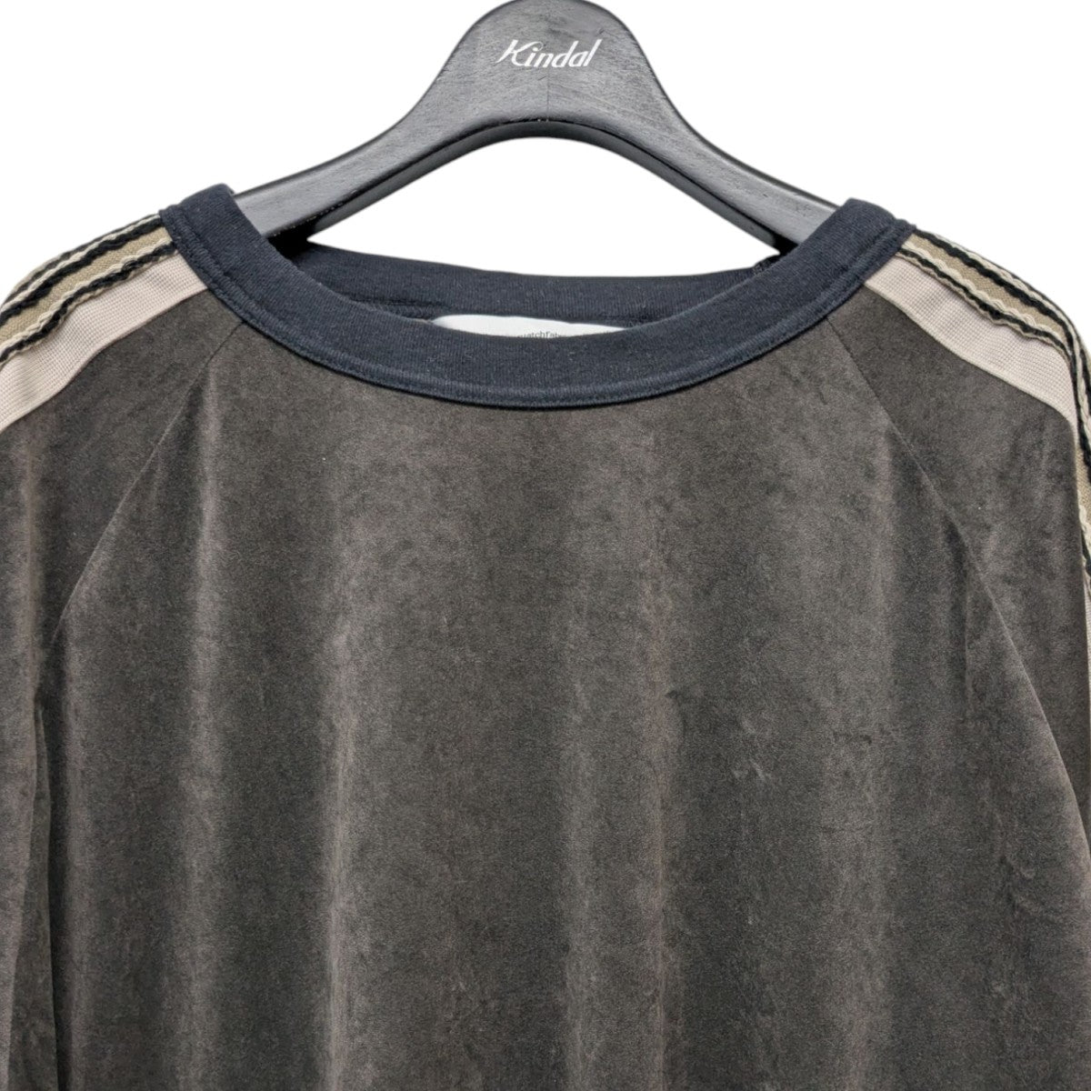 23SSLACE TAPE VELOUR T-SHIRTレーステープベロアTシャツ23SS-CST-001