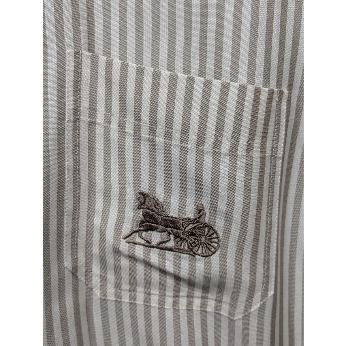 CELINE 長袖シャツ 2C524041N CELINE(セリーヌ) 21SS キャリッジエンブロイダリーストライプ