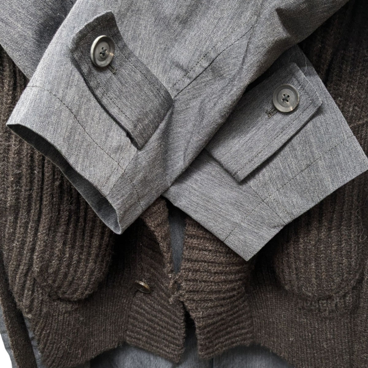 kolor(カラー) 20AWW／Eサージレイヤードステンカラーコート