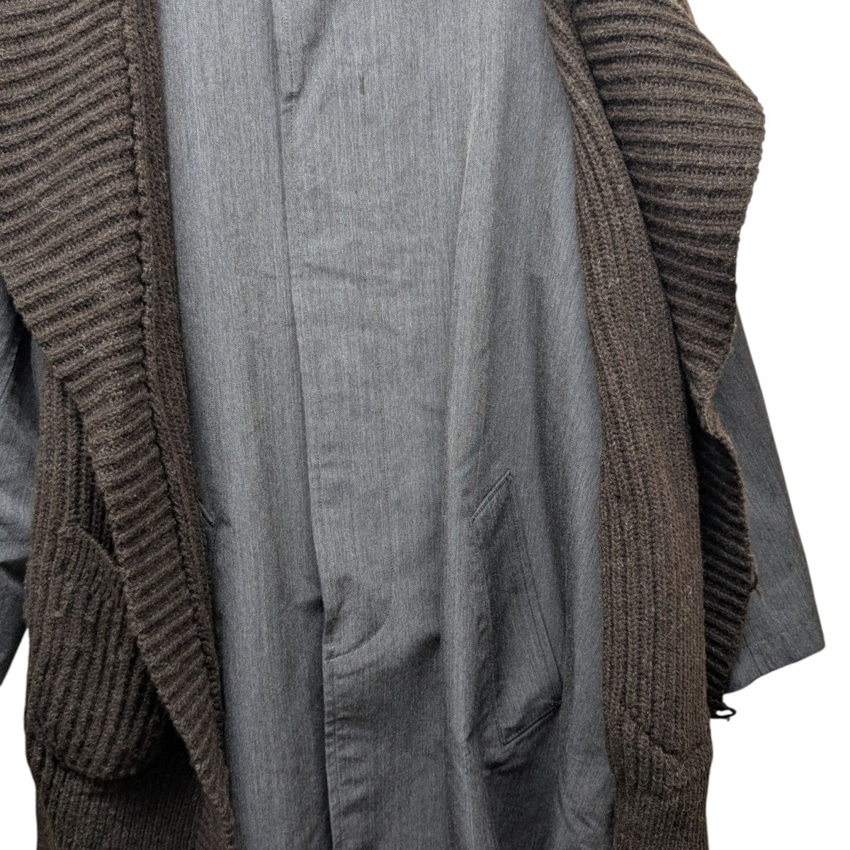 kolor(カラー) 20AWW／Eサージレイヤードステンカラーコート