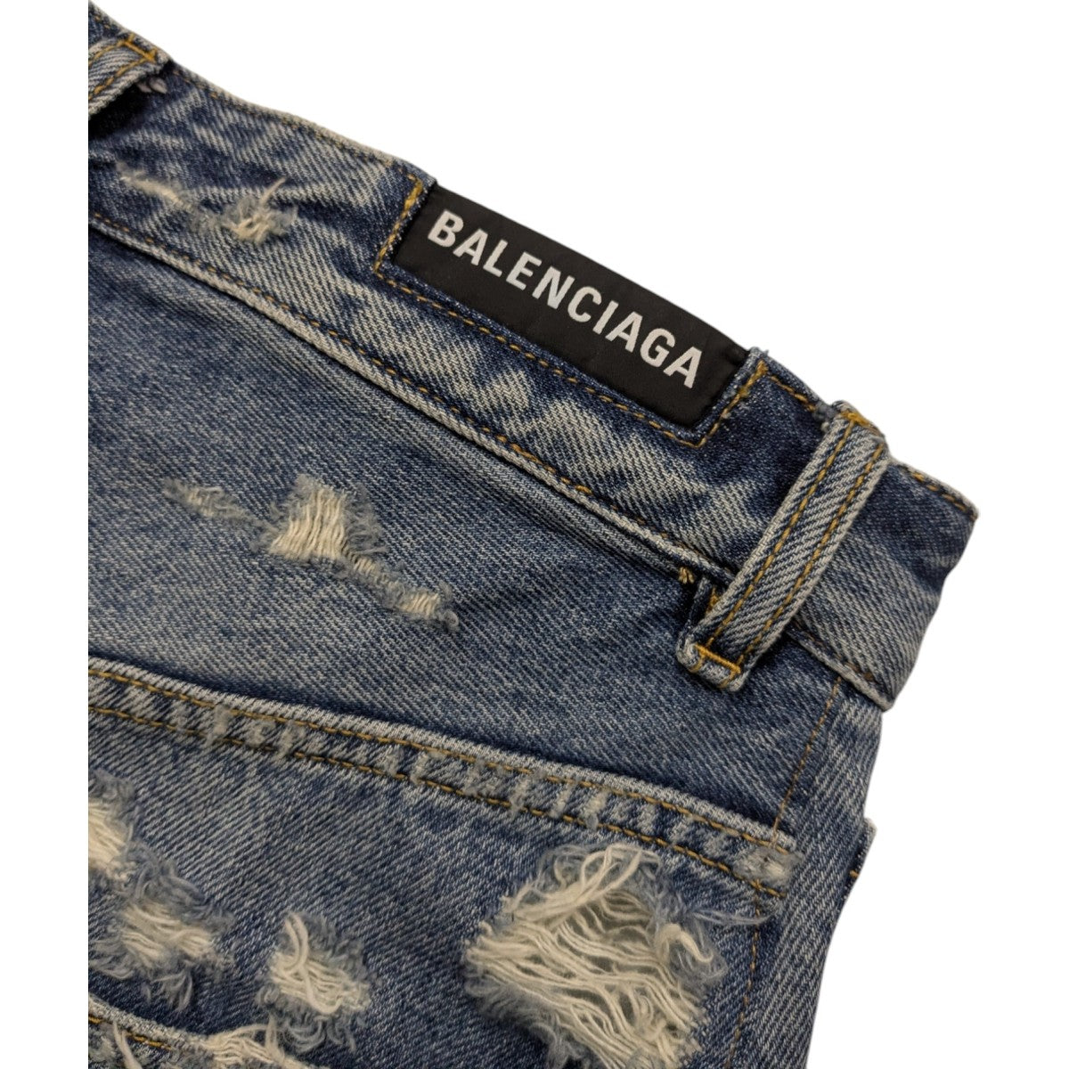 23SS スーパーデストロイ加工ラージフィットバギーデニムパンツ