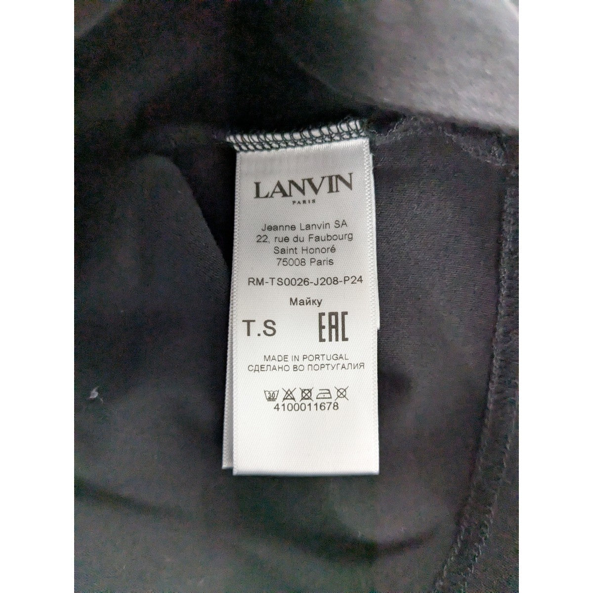 LANVIN(ランバン) LVNジャージTシャツ RM-TS0026-J208-P24
