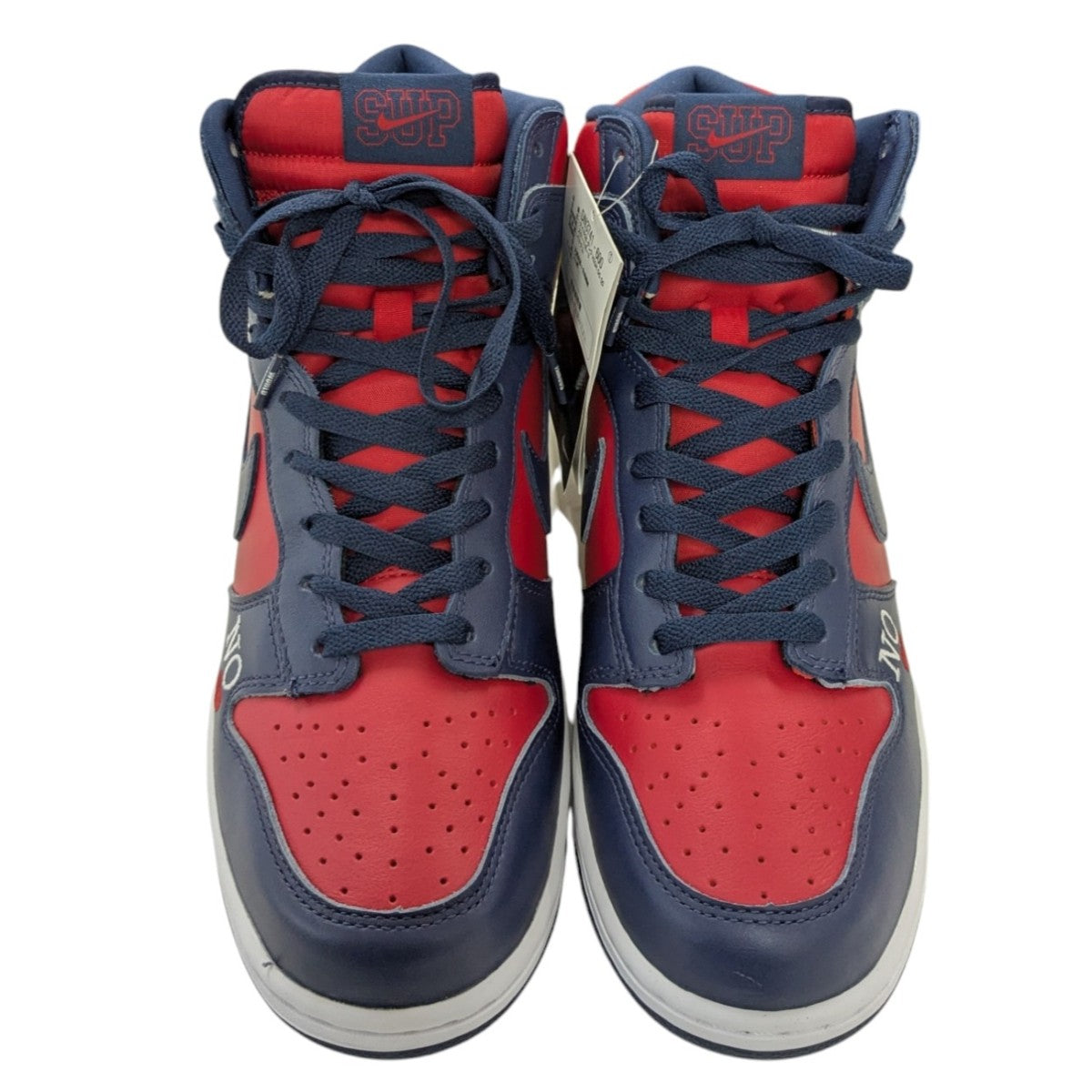 supreme Nike SB Dunk High 赤/紺 Supreme x Nike SB Dunk High By Any Means Navy - Droper