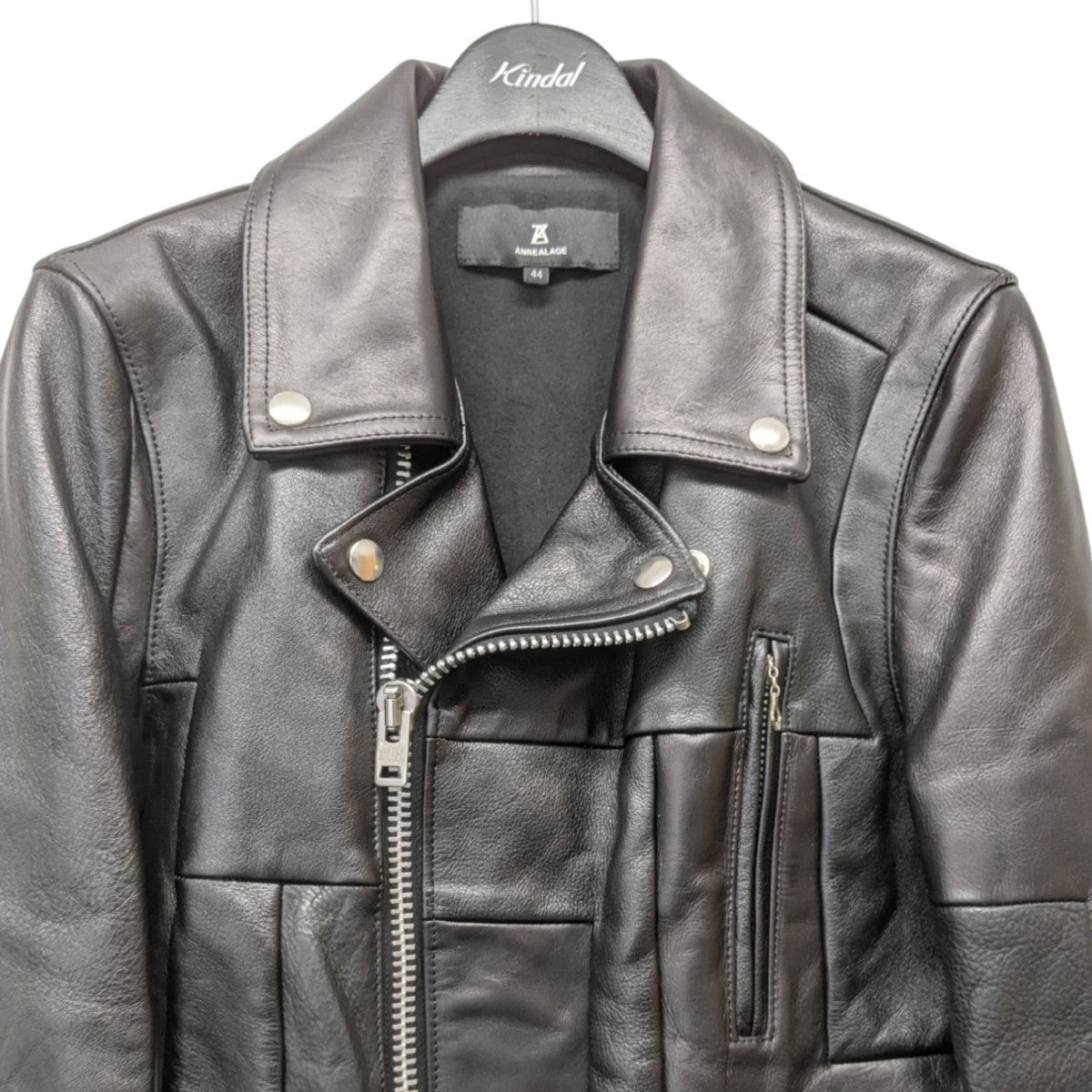 ANREALAGE 24AWPANEL PATCHWORK RIDER’S JACKETライダースジャケット 古着・中古-3枚目のアイテム画像