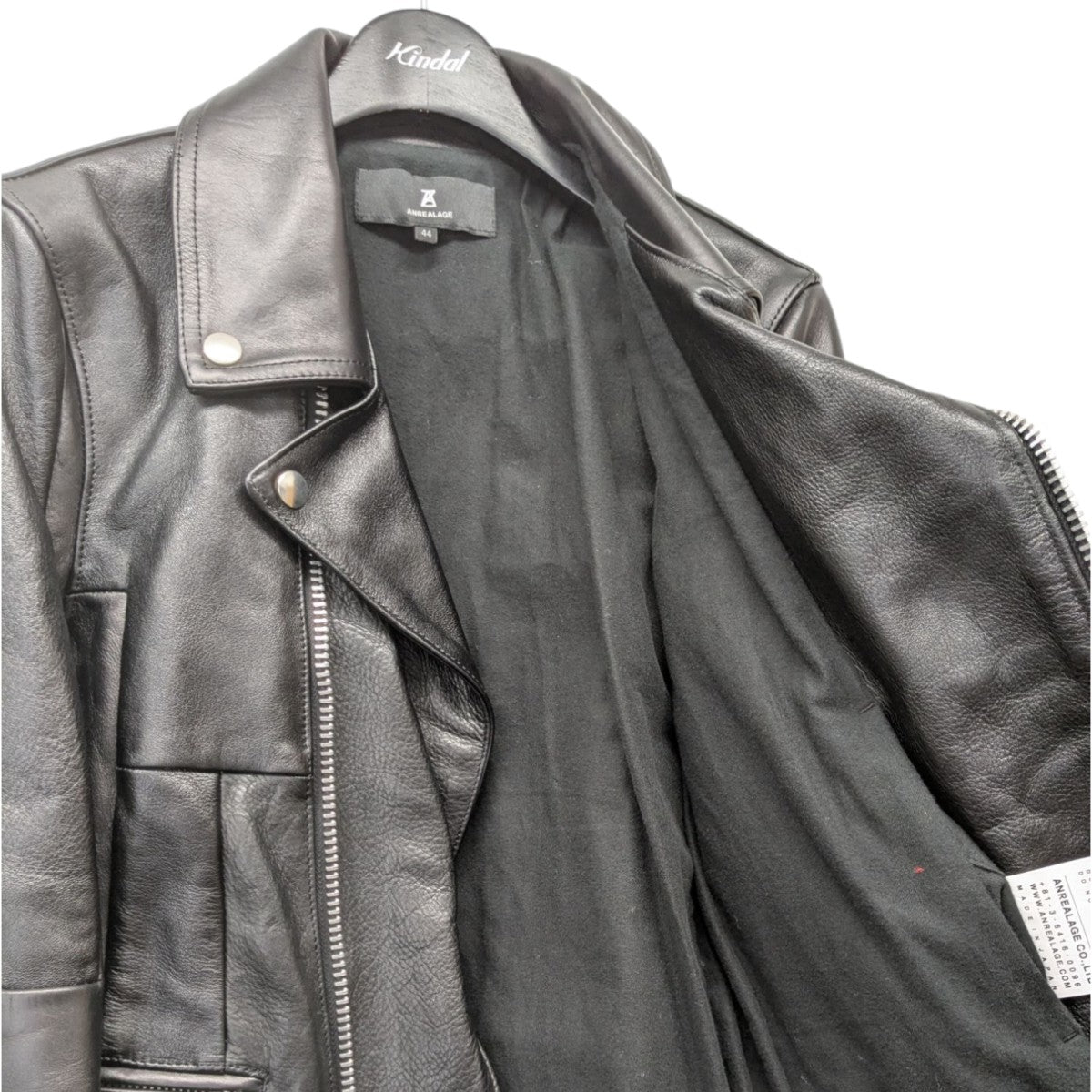 ANREALAGE 24AWPANEL PATCHWORK RIDER’S JACKETライダースジャケット 古着・中古-4枚目のアイテム画像