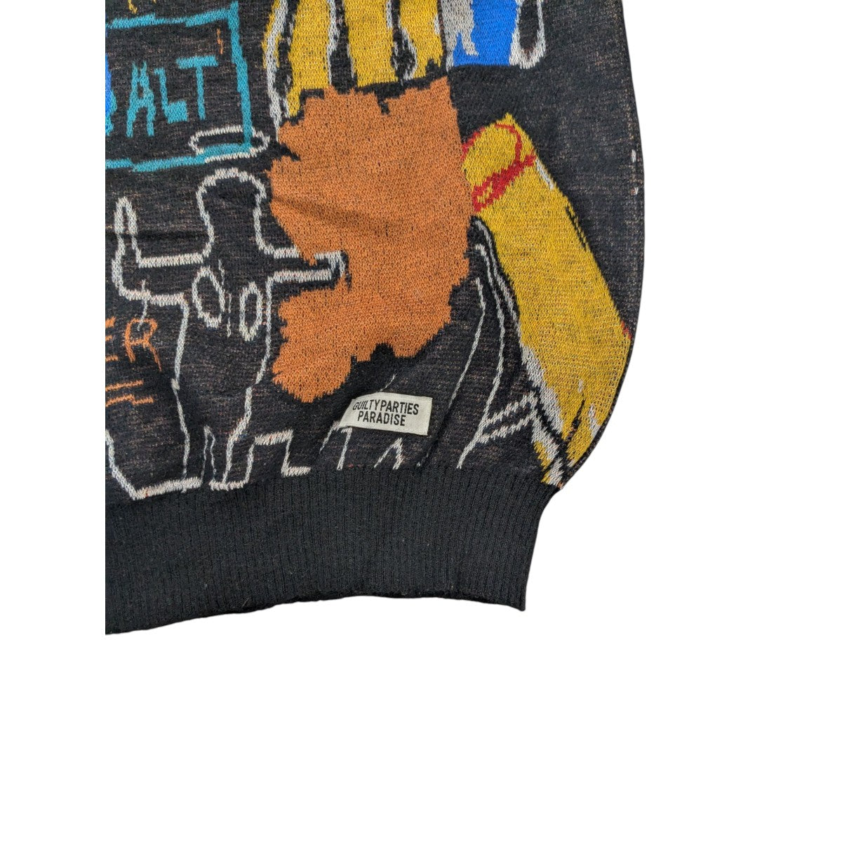 WACKO MARIA×JEAN-MICHEL BASQUIAT 22AW「MOHAIR KNIT JACQUARD