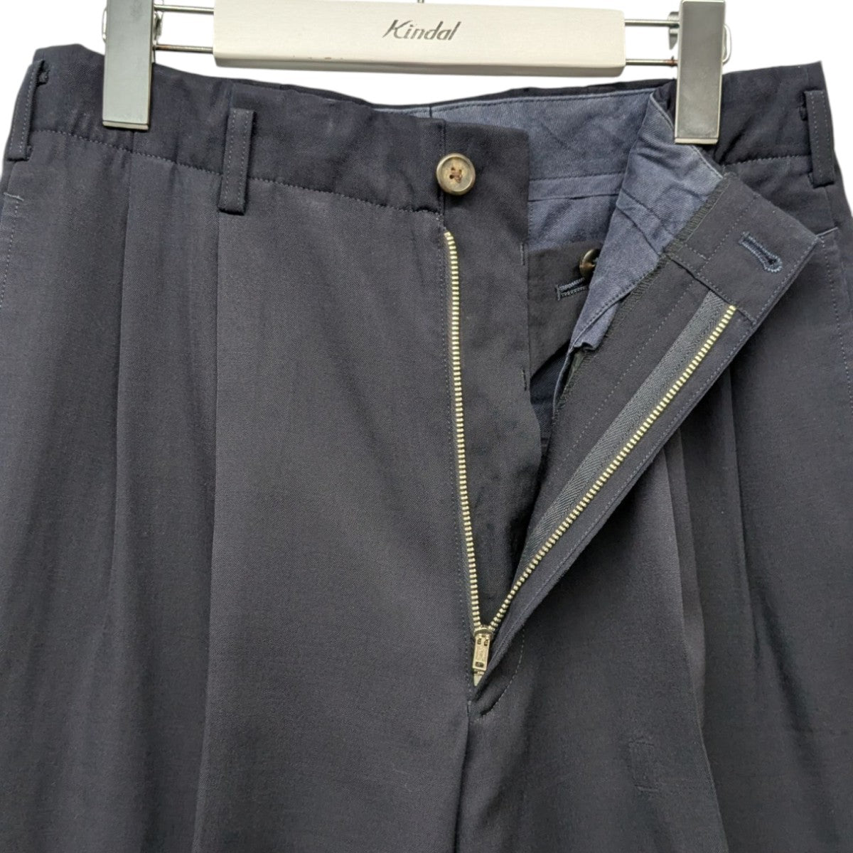 コムデギャルソン オム ワイド スラックスパンツ S ネイビー 中古・古着通販】COMME des GARCONS HOMME (コムデギャルソン