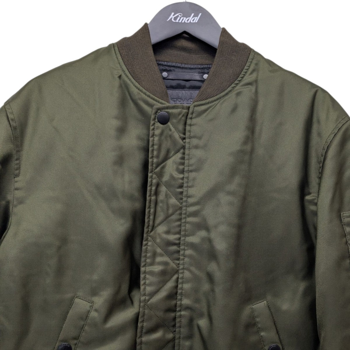 COACH(コーチ) MA-1ダウンジャケット グリーン サイズ S｜【公式