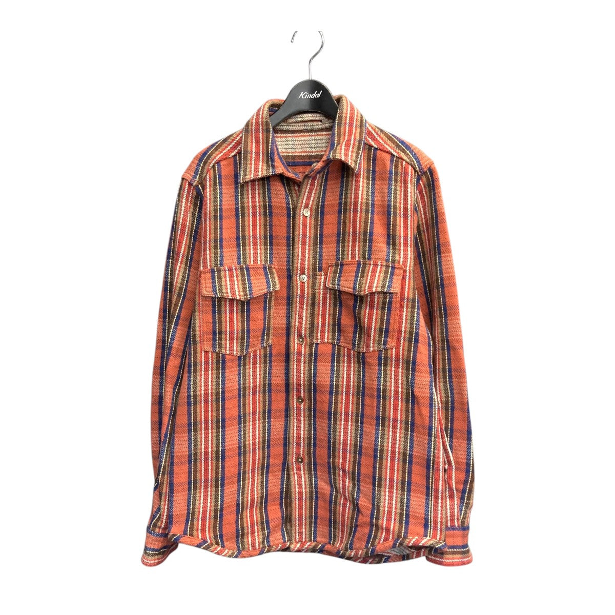 Nigel Cabourn リバーシブル ブランケット ネルシャツ サイズ52 Nigel Cabourn リバーシブル ブランケット ネルシャツ サイズ52
