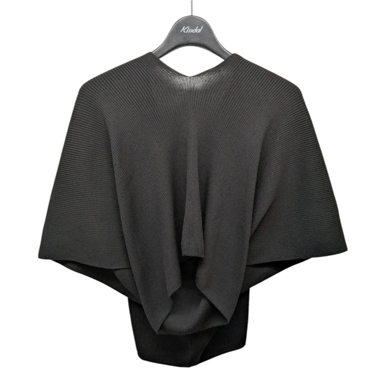 132 5． ISSEY MIYAKE 25SS「FLAT RIB KNIT 2」無縫製ニットトップ ボレロ 古着・中古-1枚目のアイテム画像