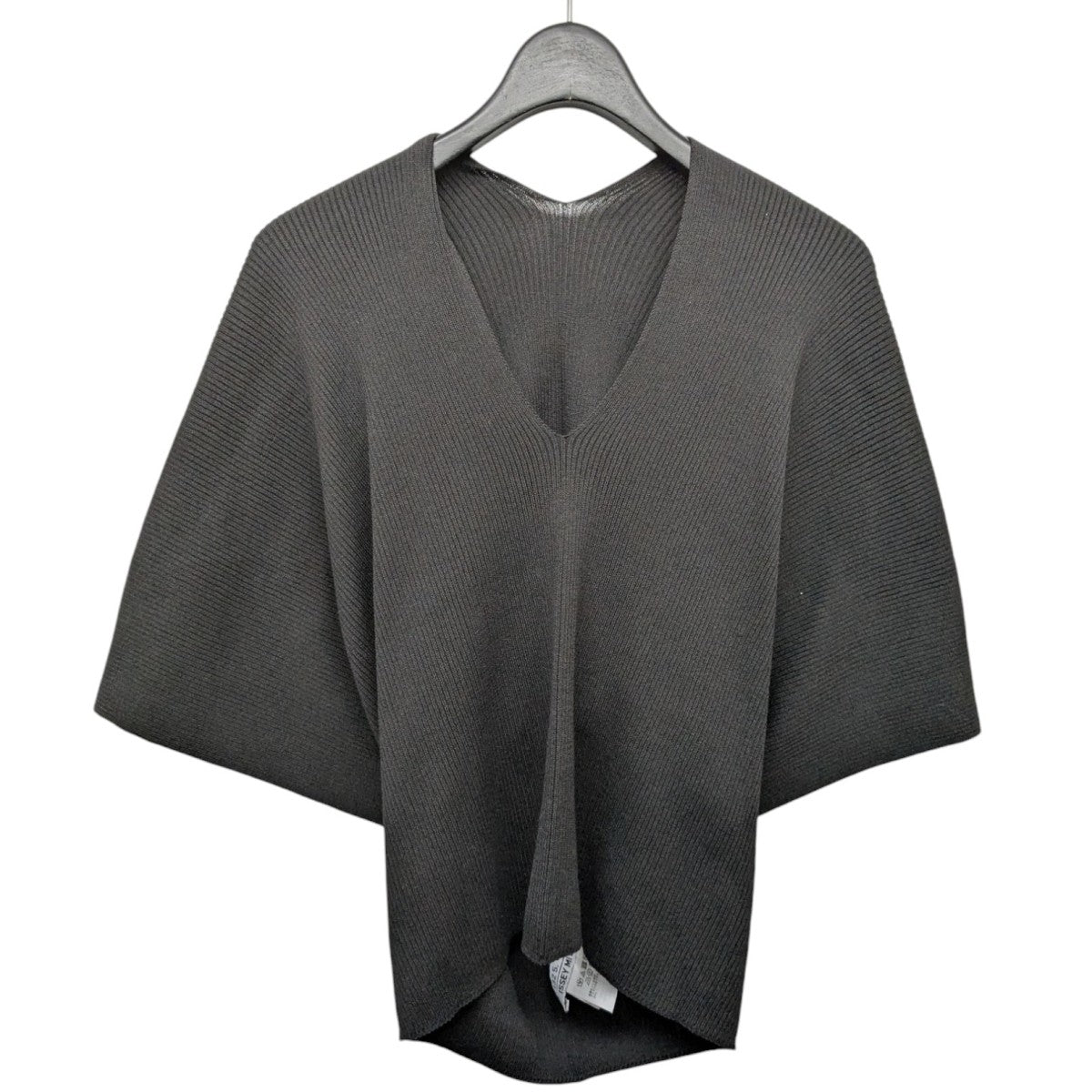 132 5． ISSEY MIYAKE 25SS「FLAT RIB KNIT 2」無縫製ニットトップ ボレロ 古着・中古-2枚目のアイテム画像