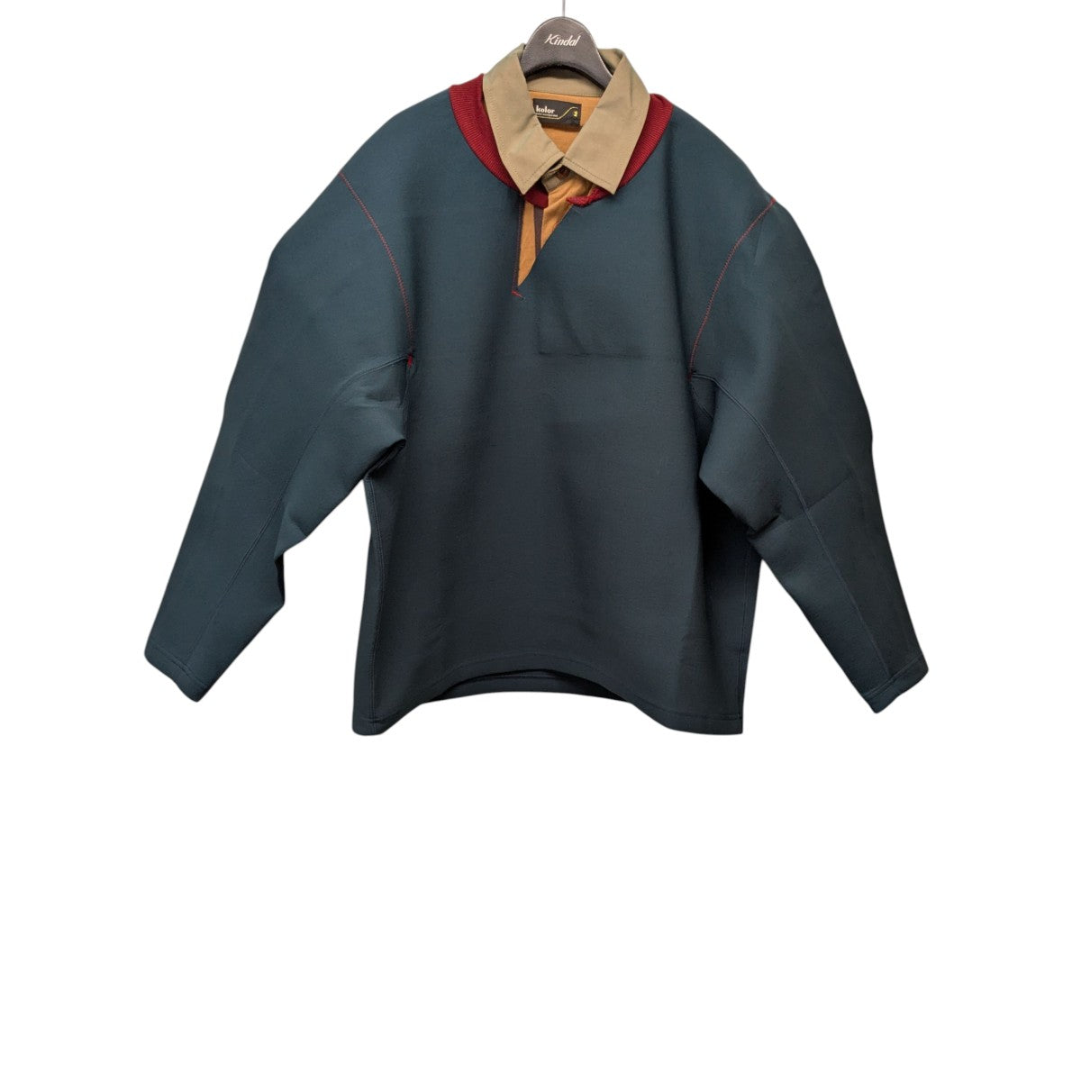 kolor beacon アウター　23aw kolor／BEACON(カラー／ビーコン) 23AWスイッチングウールトップス