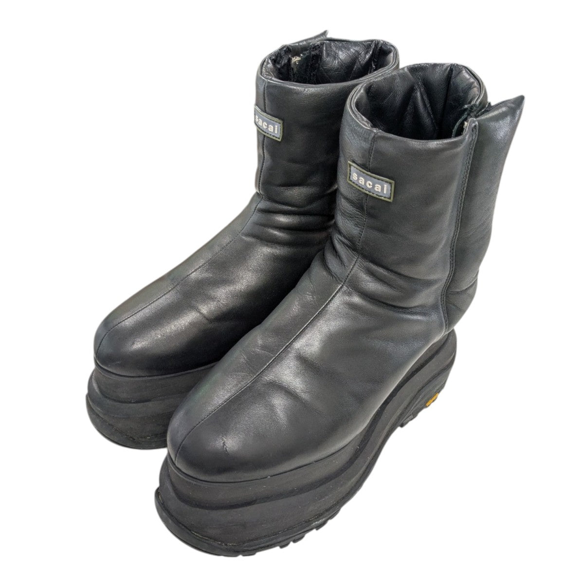 sacai 箱パデッドサイドZIPブーツ24-07174 古着・中古-1枚目のアイテム画像