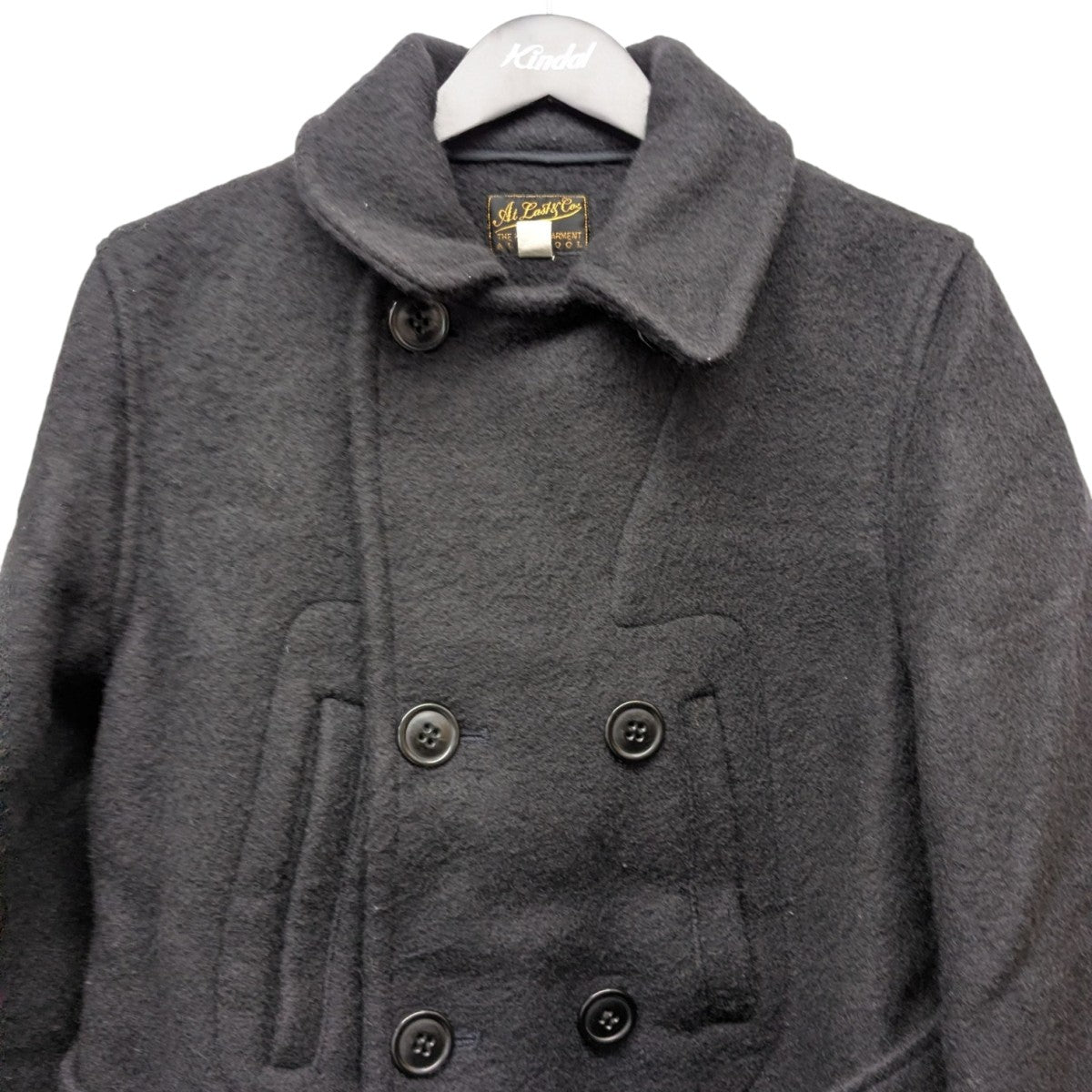 ATLAST ＆ CO(アットラスト) D．BREAST WOOL COATダブルブレストウール