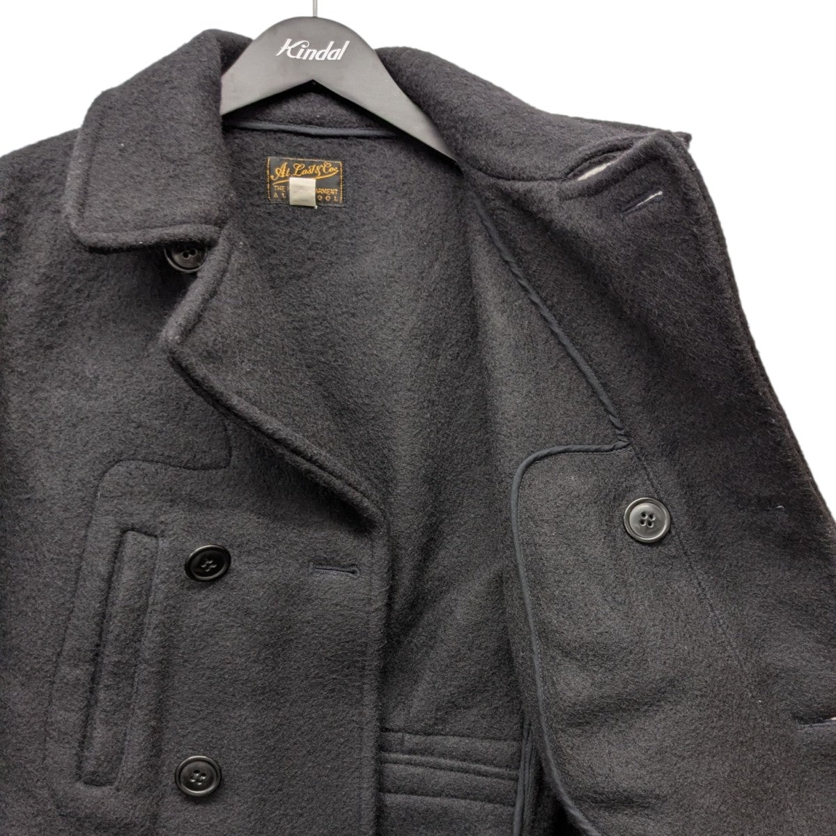 ATLAST ＆ CO(アットラスト) D．BREAST WOOL COATダブルブレストウール