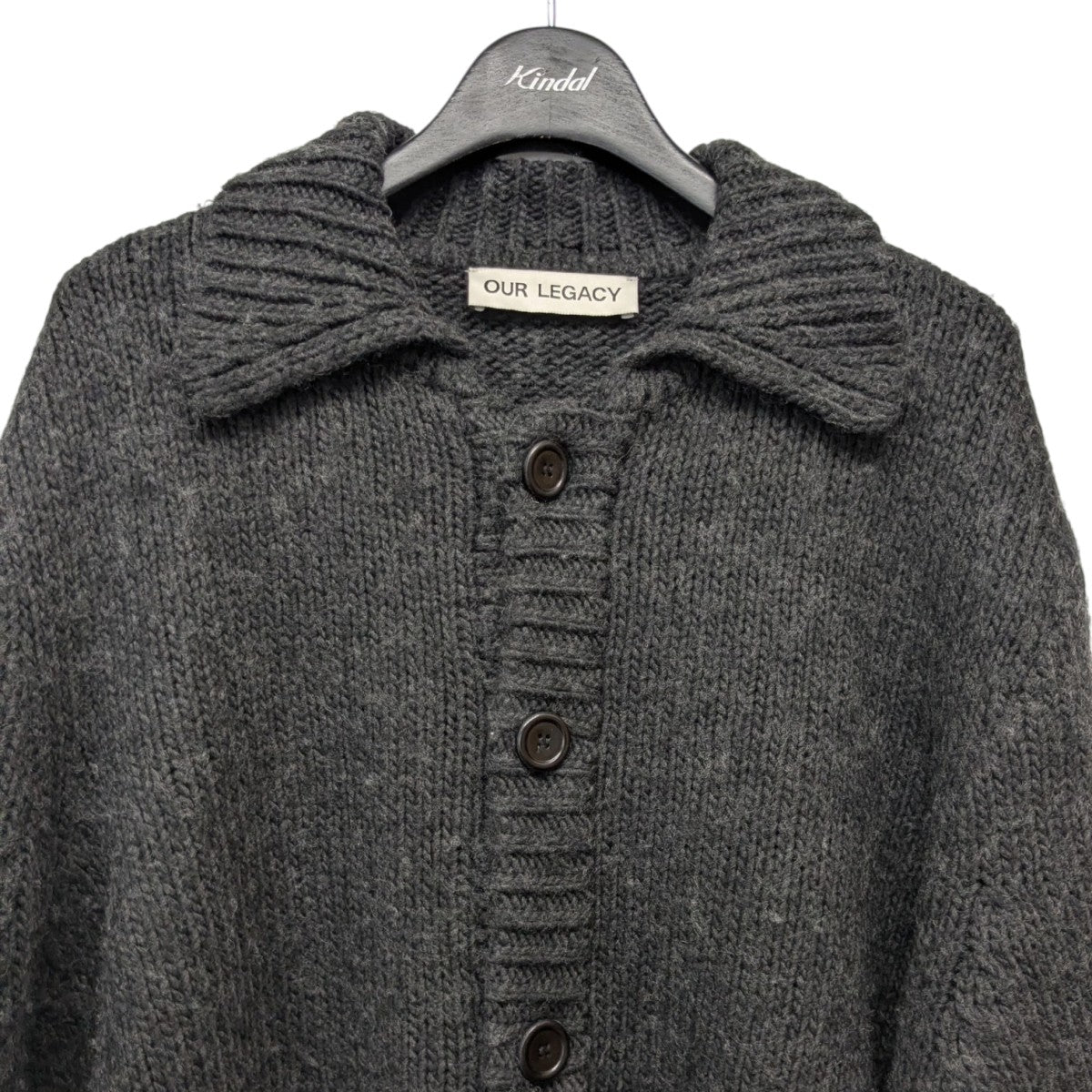 【美品】OUR LEGACY アーガイルカーディガン サイズ46 OUR LEGACY カーディガン 46サイズ ブラウン系 OUR LEGACY