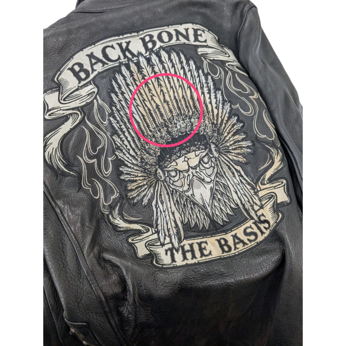 BACK BONE(バックボーン) 07AWインディアンスカルレースアップディア