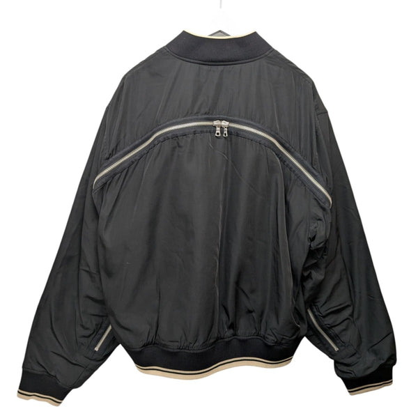 専用　ドリスヴァンノッテン　ブラックボンバージャケット　M DRIES VAN NOTEN(ドリスヴァンノッテン) バックZIPボンバージャケット