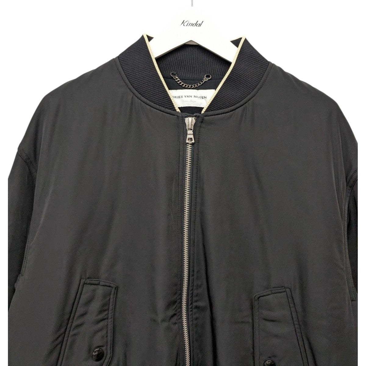 DRIES VAN NOTEN バックZIPボンバージャケット 古着・中古-3枚目のアイテム画像