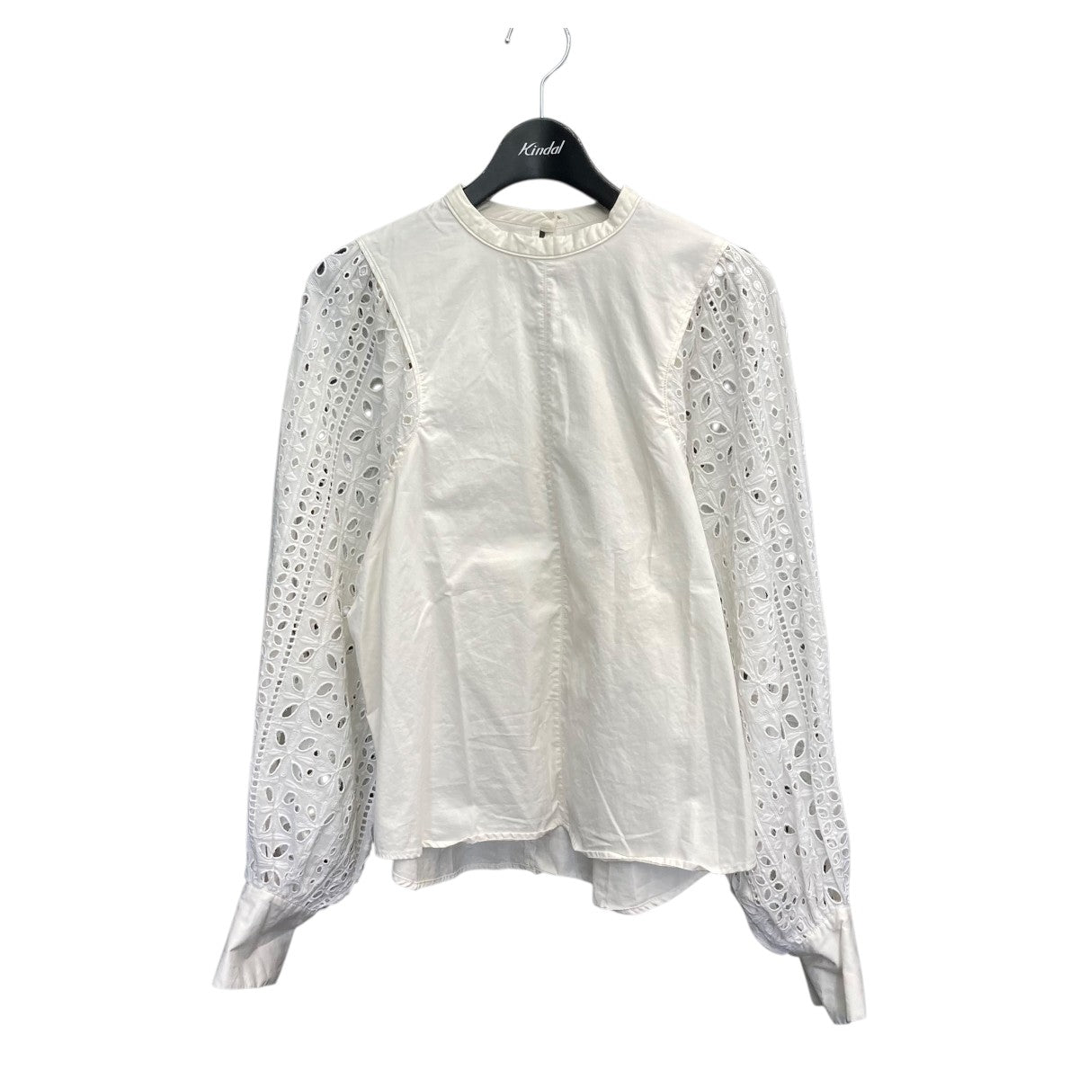トゥデイフル TODAYFUL Lacesleeve Cotton Blouse 長袖ブラウス 12220417 ホワイト サイズ：FREE TODAYFUL(トゥデイフル) Lacesleeve Cotton Blouse長袖ブラウス