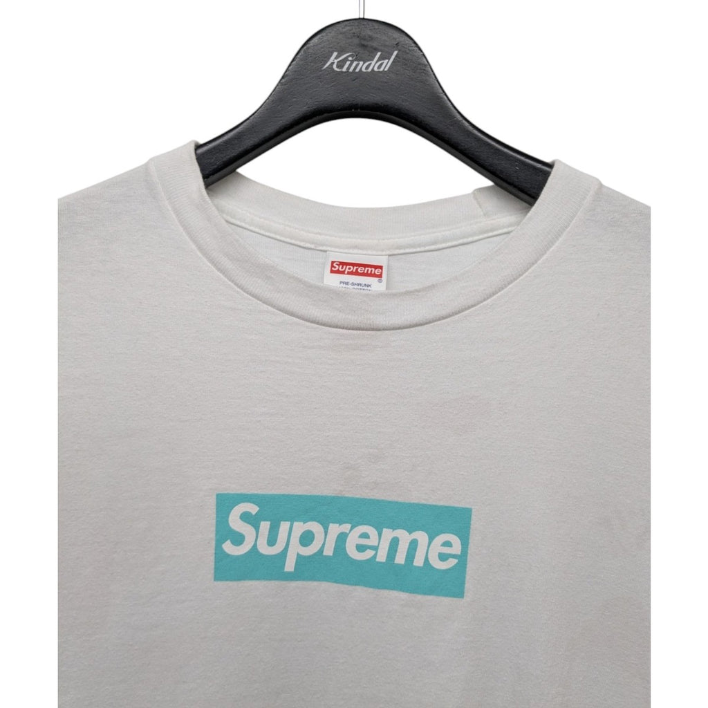 90s〜00s supreme ボックスロゴ ティファニーブルー グレーボディ 