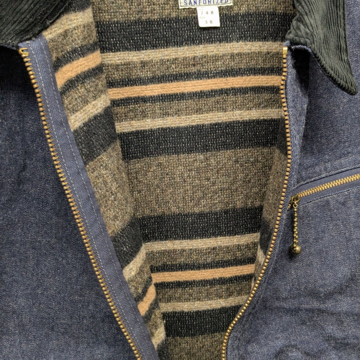 ATLAST ＆ CO(アットラスト) DENIM COSSACK BLANKETデニムコサック