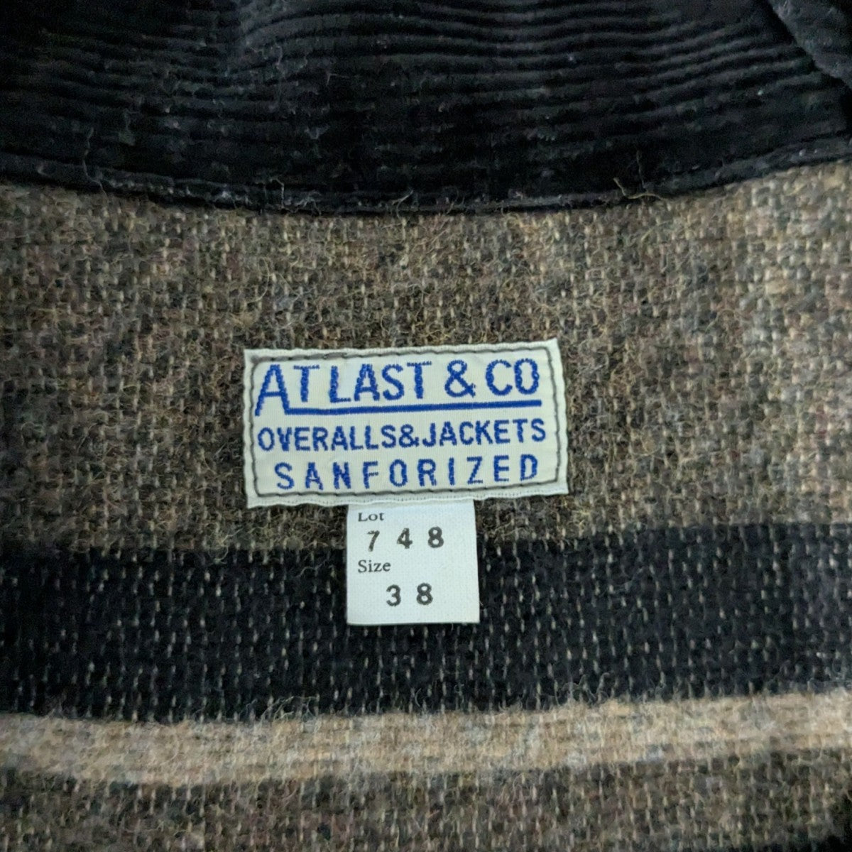 ATLAST ＆ CO(アットラスト) DENIM COSSACK BLANKETデニムコサック