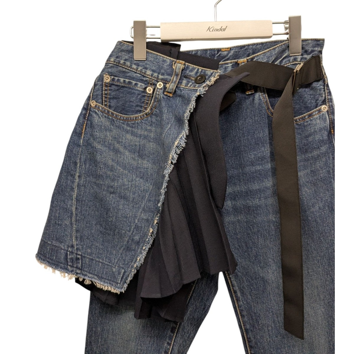 sacai(サカイ) ハイブリッドラップデニムパンツ 21-05714
