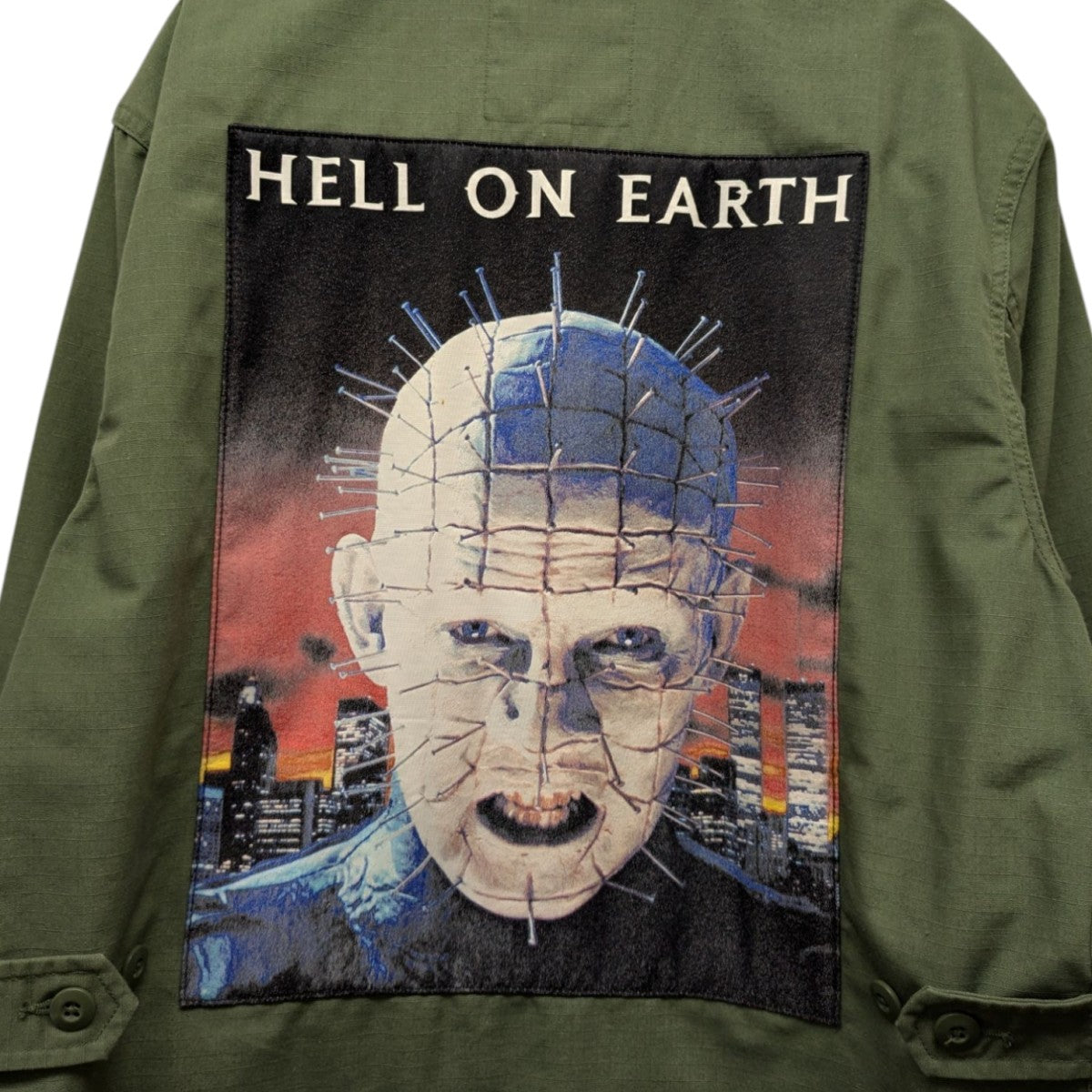 Supreme×Hellraiser 18SS「BDU Shirt」BDUシャツ オリーブ サイズ M