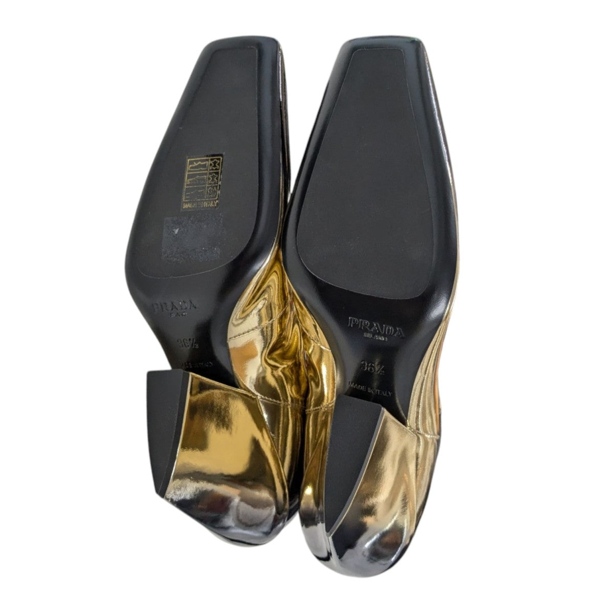 PRADA(プラダ) オンブレブラッシュドレザーブーティー1U986M 1U986M