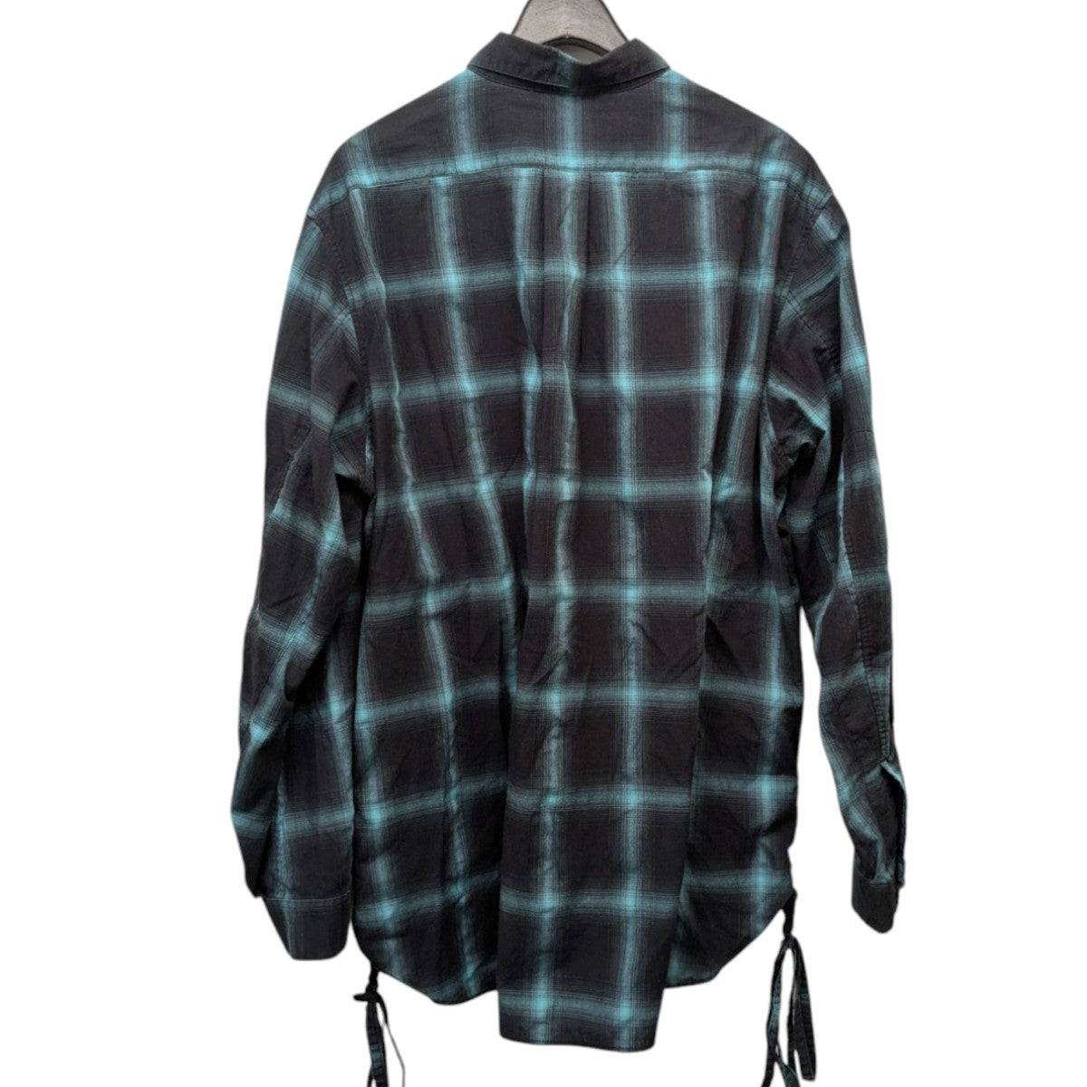 20SSOMBRE ROUND FRONT SHIRTオンブレチェックシャツ20SSSH02
