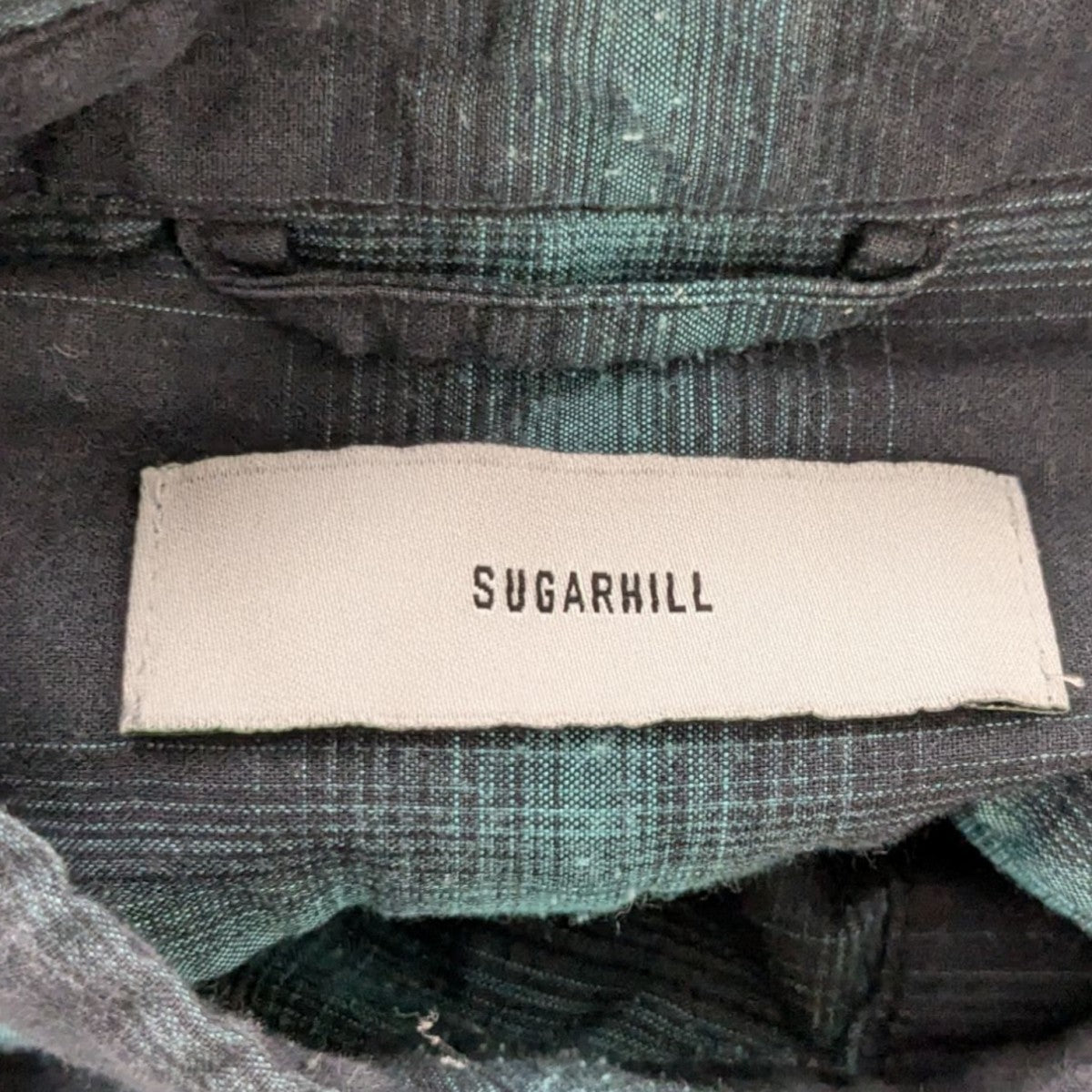 SUGARHILL 20SSOMBRE ROUND FRONT SHIRTオンブレチェックシャツ