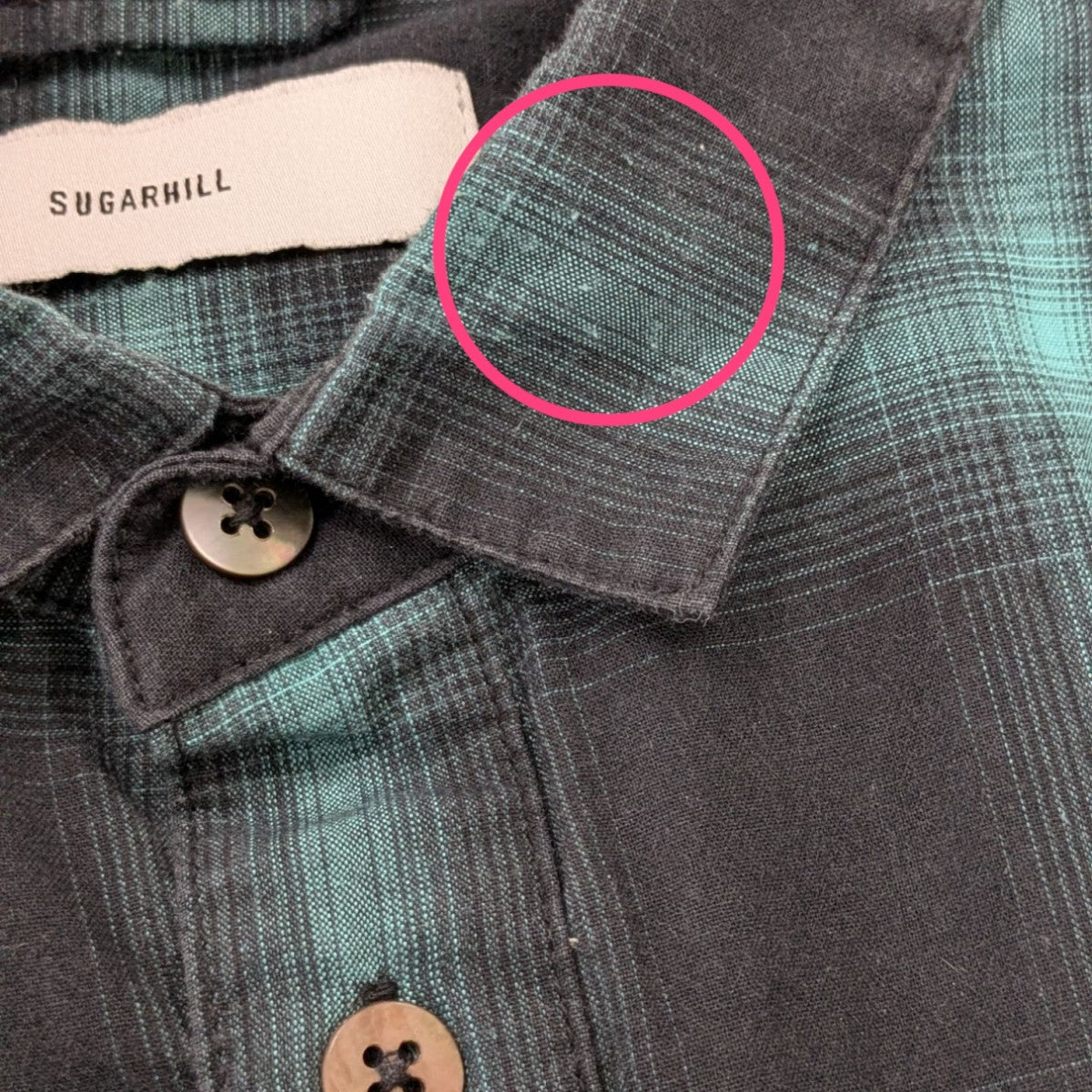 20SSOMBRE ROUND FRONT SHIRTオンブレチェックシャツ20SSSH02
