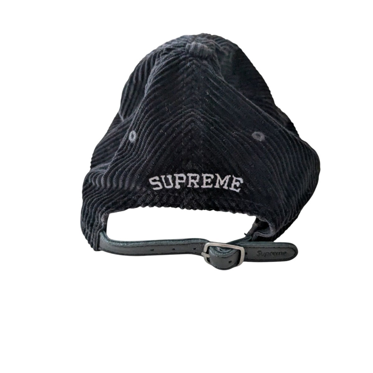 Supreme ブラック コーデュロイ キャップΩ