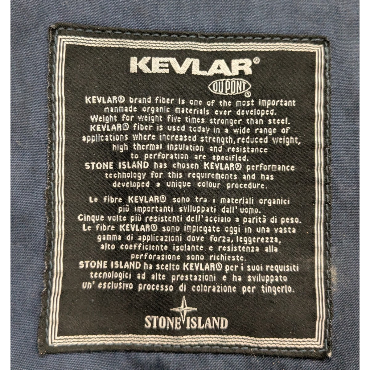 STONE ISLAND 01AW Paul Harvey期「KEVLAR」ケブラージャケット 古着・中古-5枚目のアイテム画像