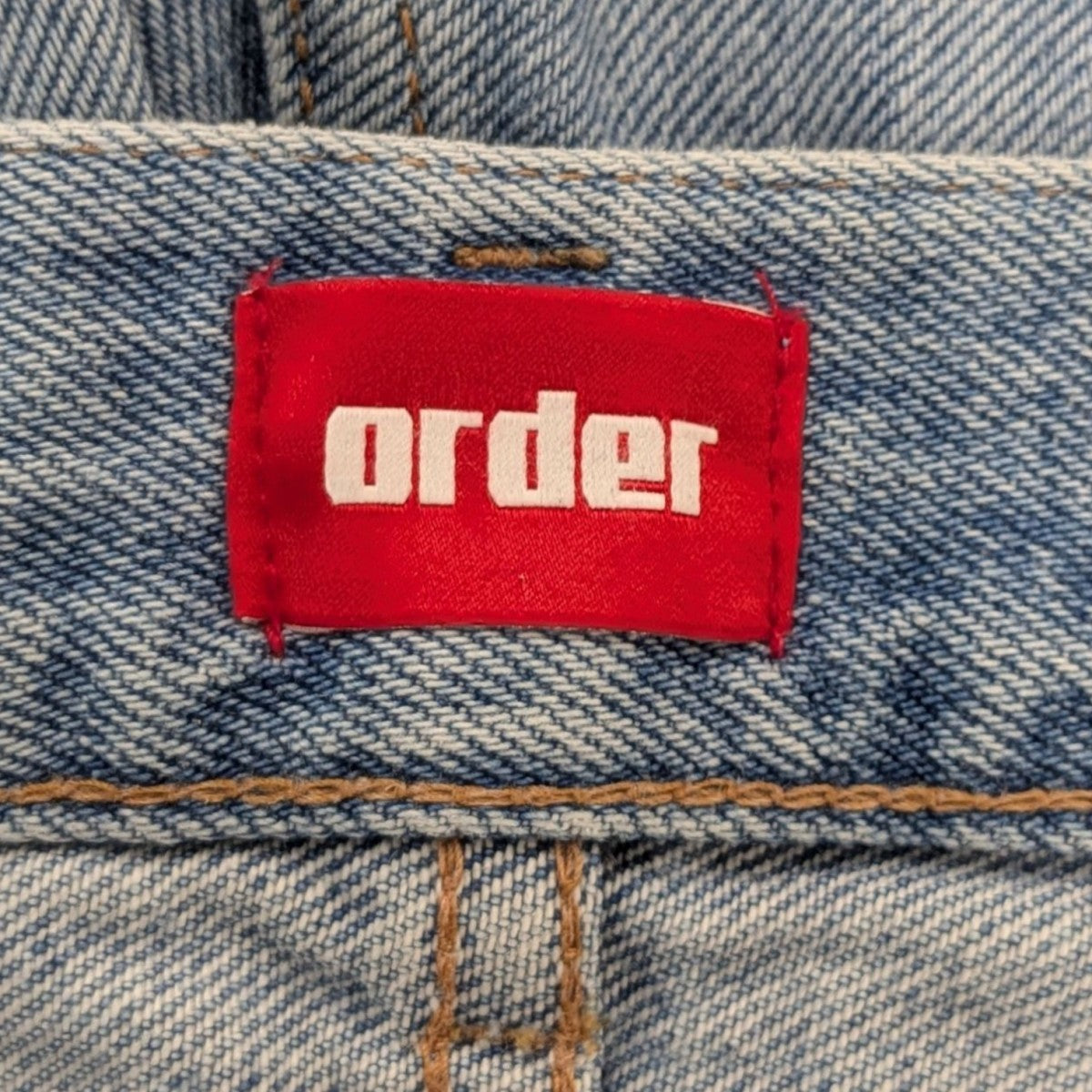 loose denim pants one washルーズデニムパンツorder-001-3