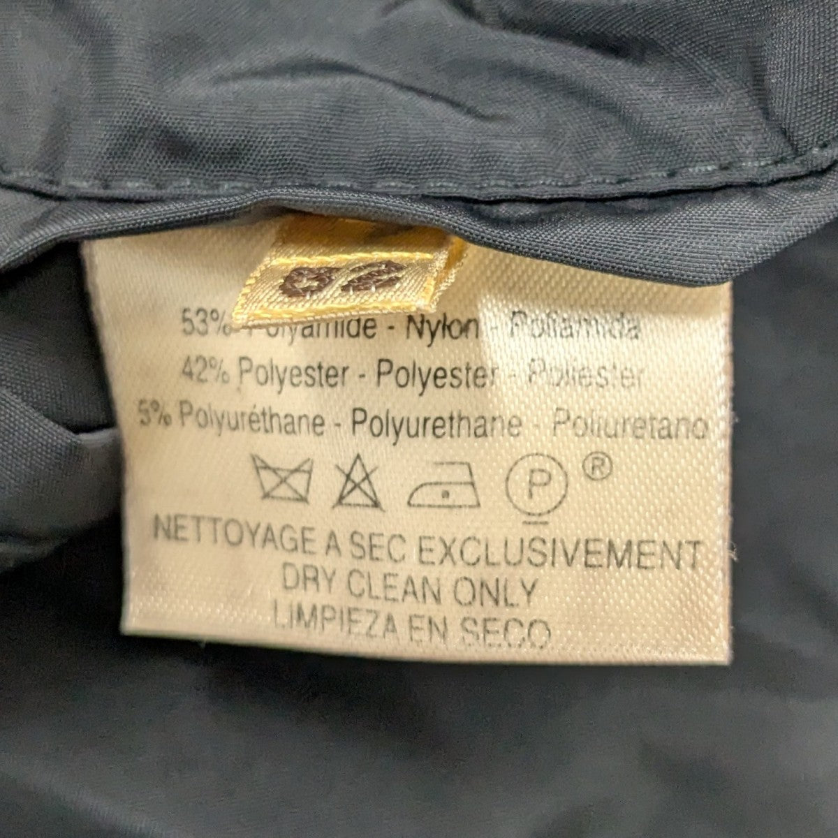 【未使用品】エルメス　メンズジャケット　サイズ52 HERMES(エルメス) ナイロン×レザーZIP UPジャケット ブラック サイズ