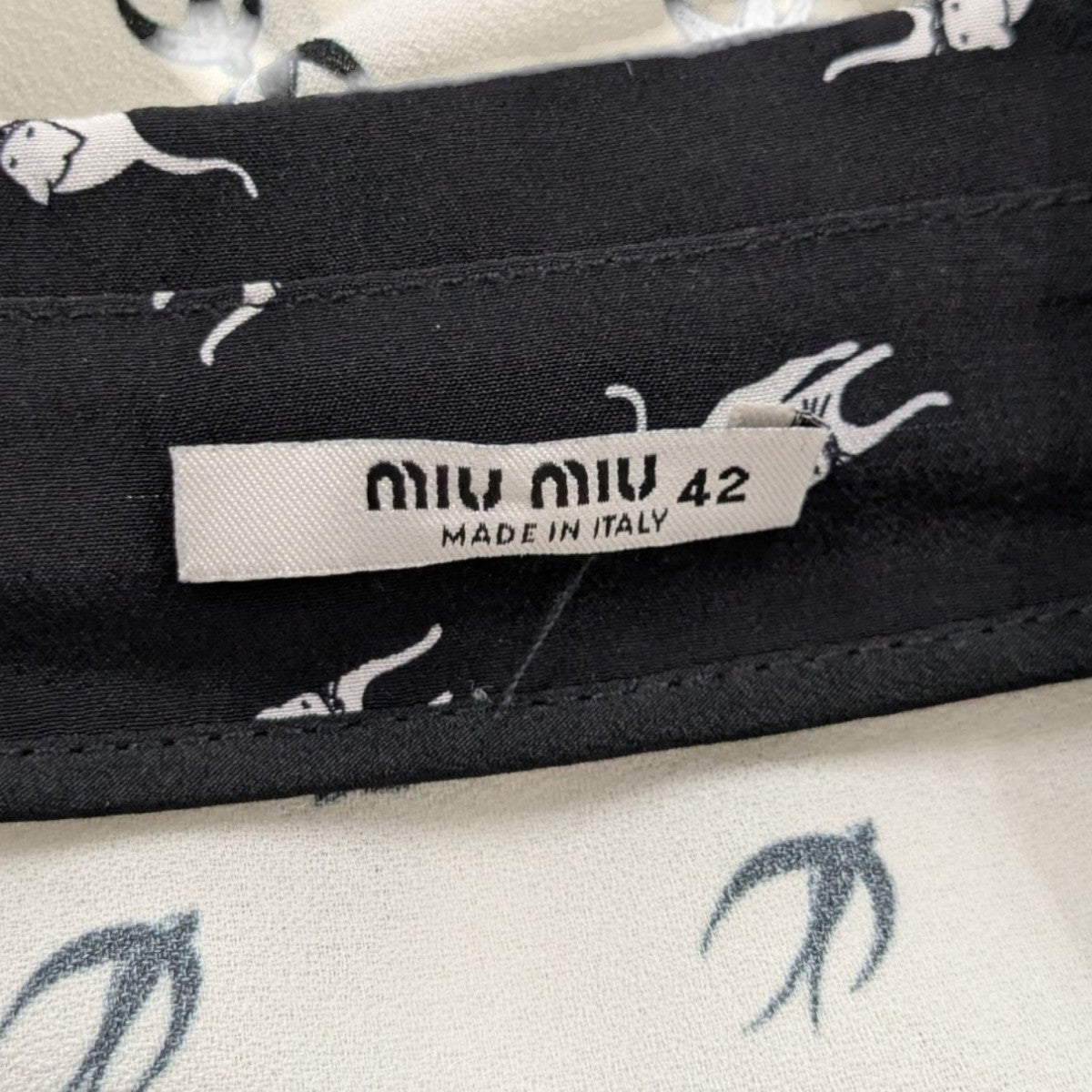 MIU MIU グラフィックシャツワンピースAMM1 古着・中古-5枚目のアイテム画像