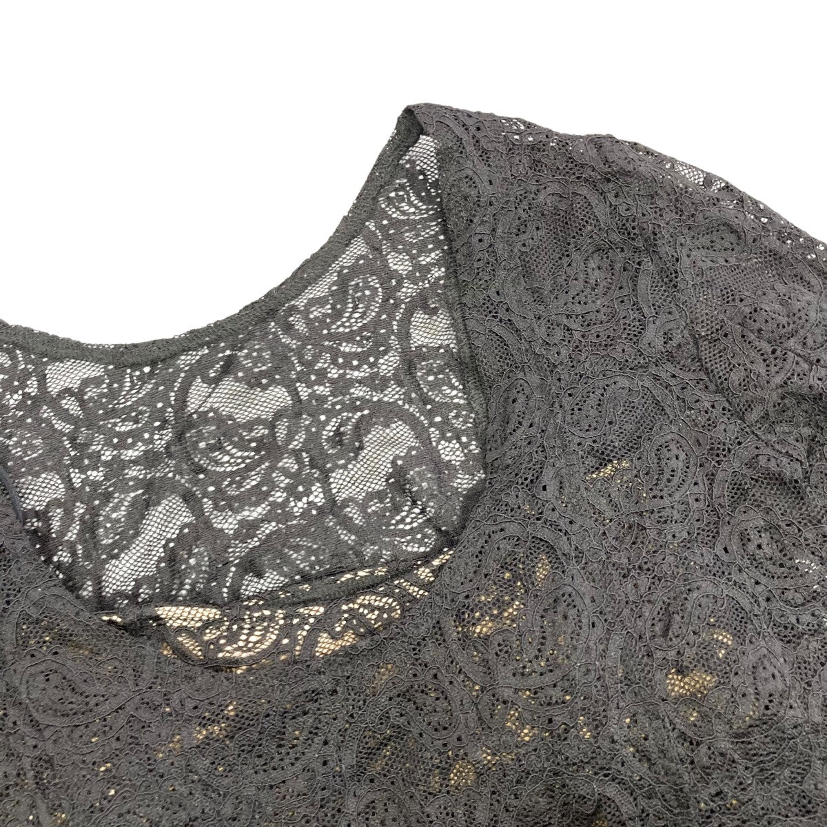 メゾンスペシャル MAISON SPECIAL With Bra 2way Lace Tops 2WAYレーストップス 21241415301 ブラッ MAISON SPECIAL（メゾンスペシャル）の「With Bra 2way Lace