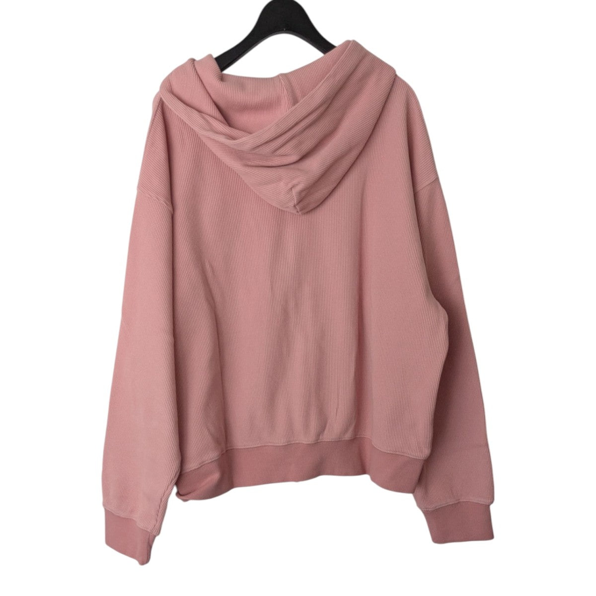 WOKE EDGE Washed Thermal Zip HoodieサーマルZIP UPパーカー 古着・中古-2枚目のアイテム画像